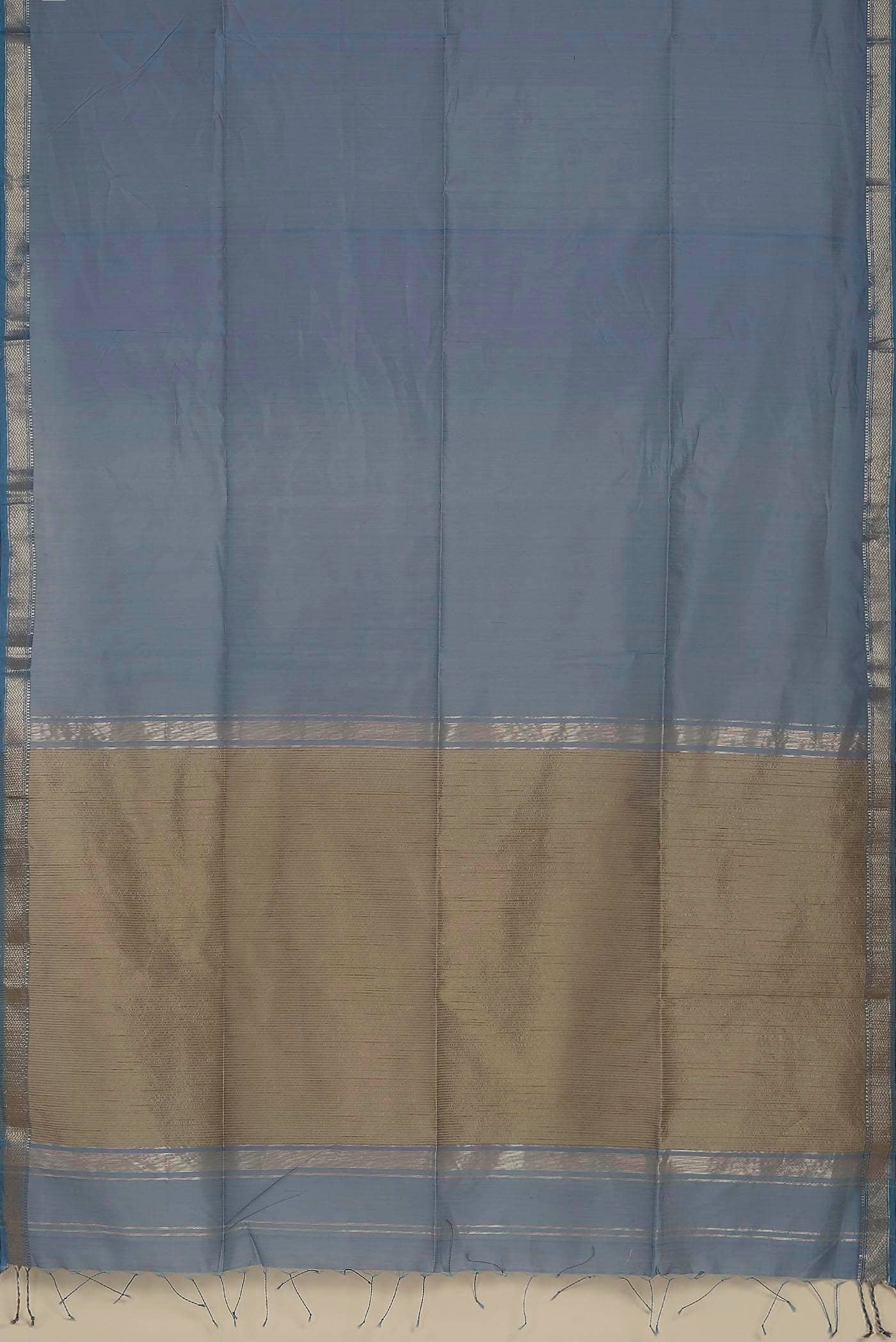Blue Maheshwari Silk Cotton Saree