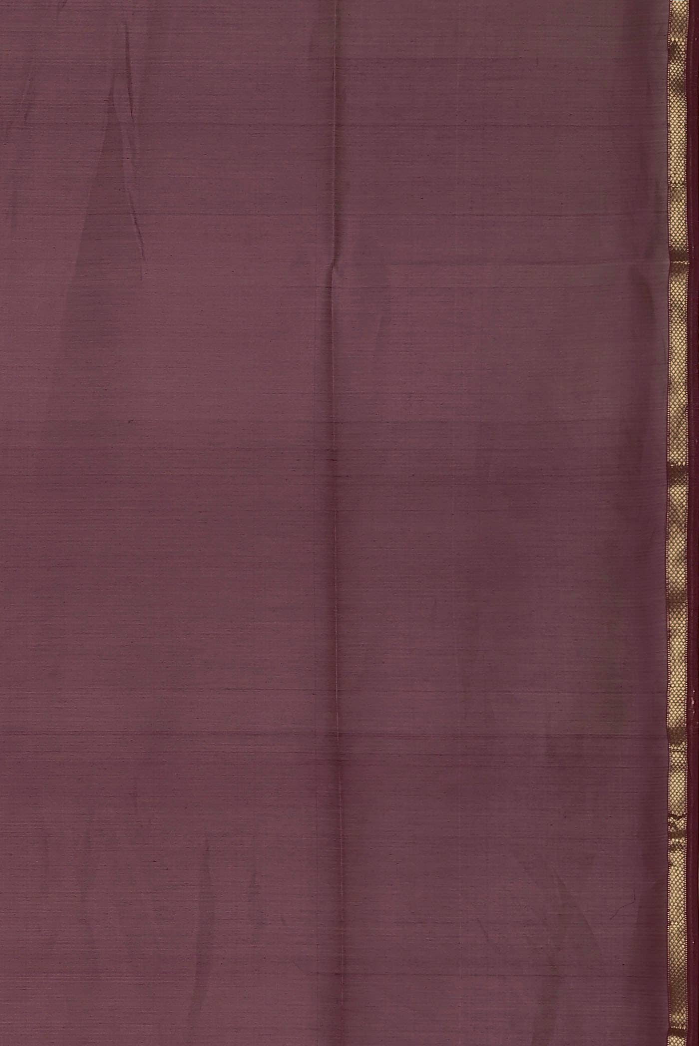 Mauve Maheshwari Silk Cotton Saree