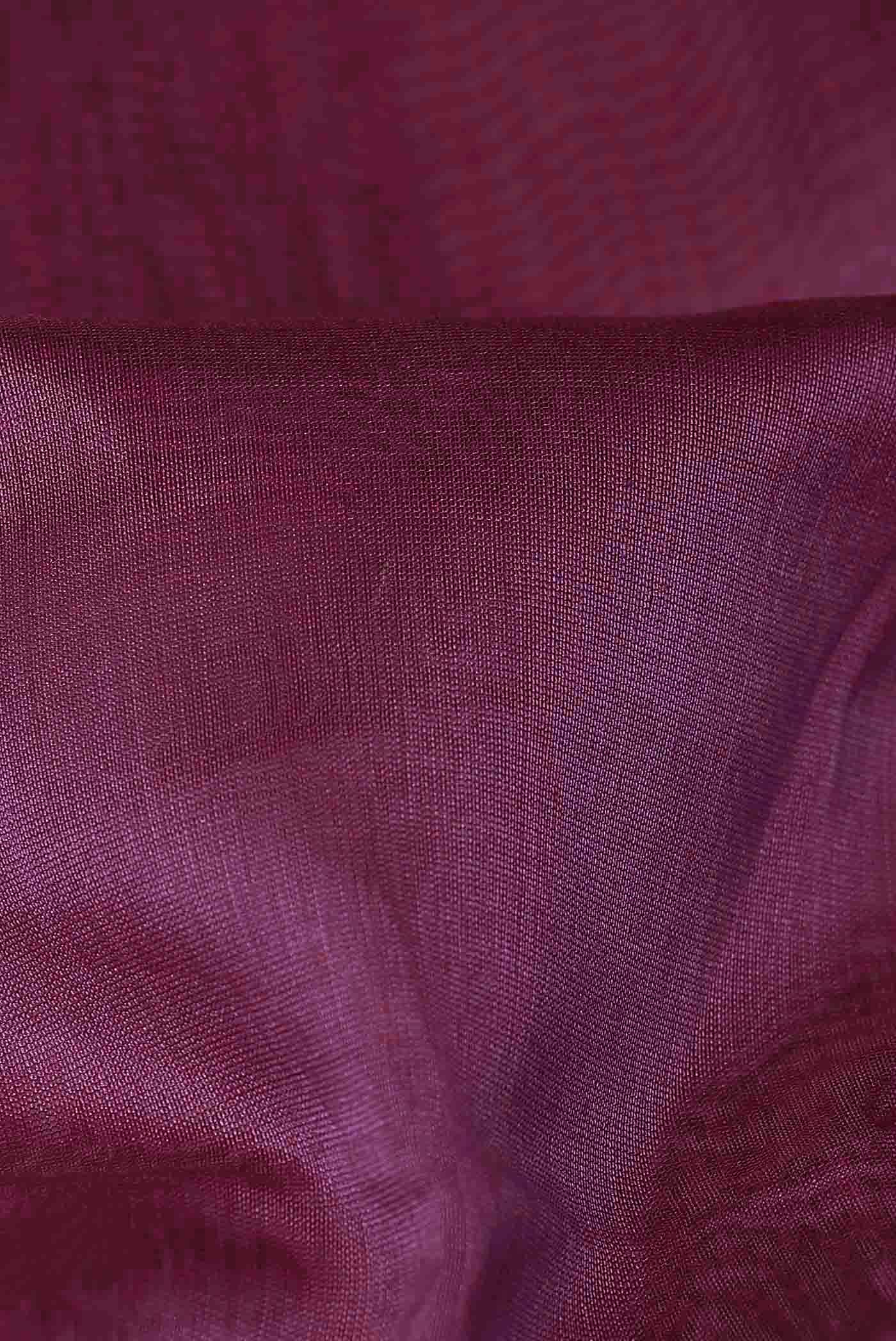 Mauve Maheshwari Silk Cotton Saree