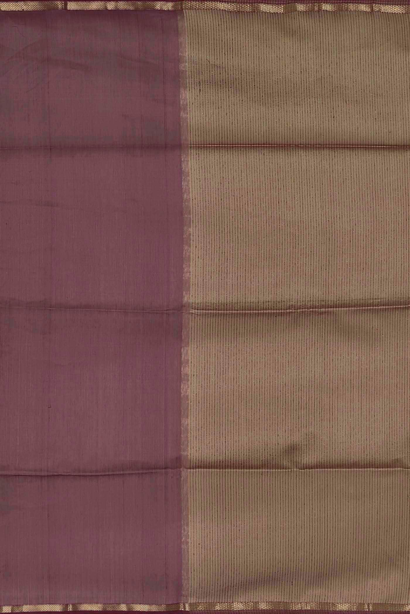 Mauve Maheshwari Silk Cotton Saree