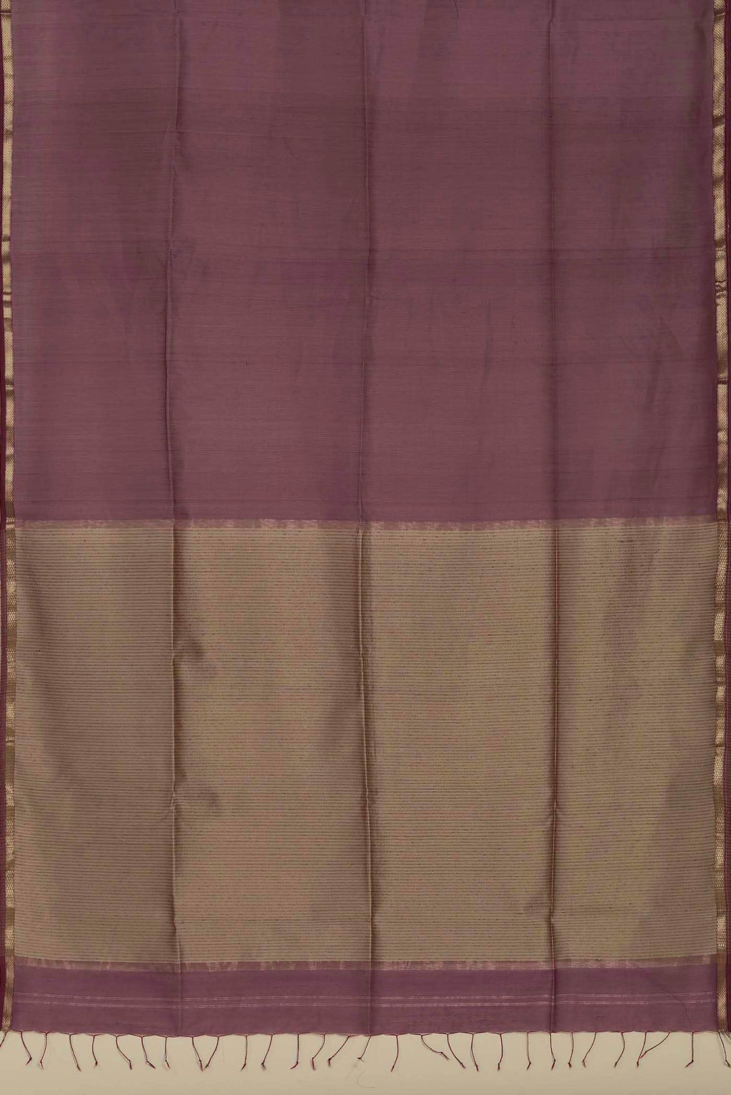 Mauve Maheshwari Silk Cotton Saree
