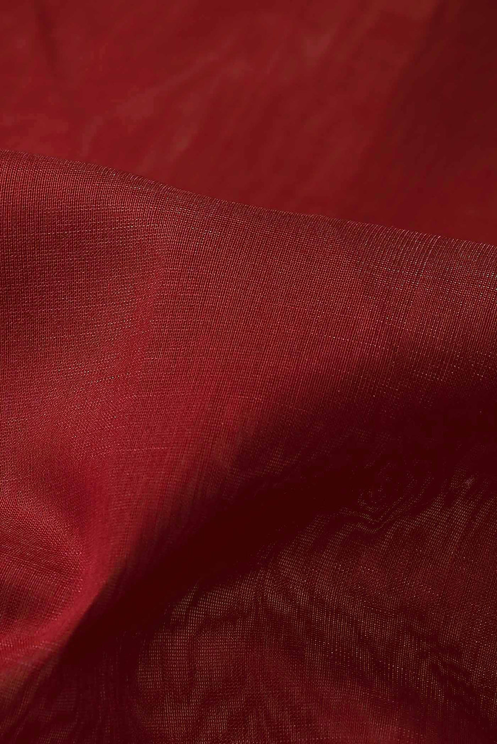 Red Maheshwari Silk Cotton Saree