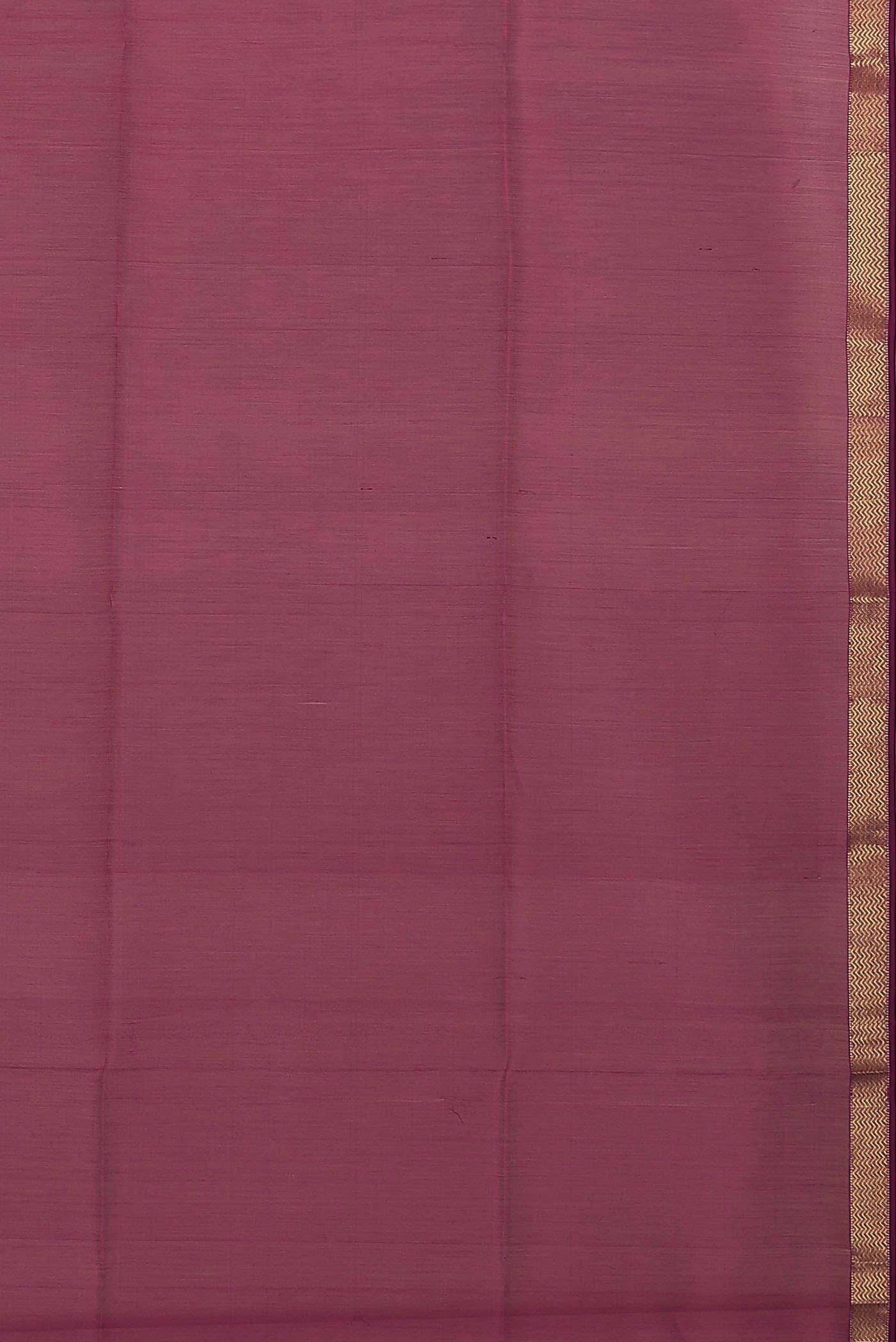 Magenta Maheshwari Silk Cotton Saree