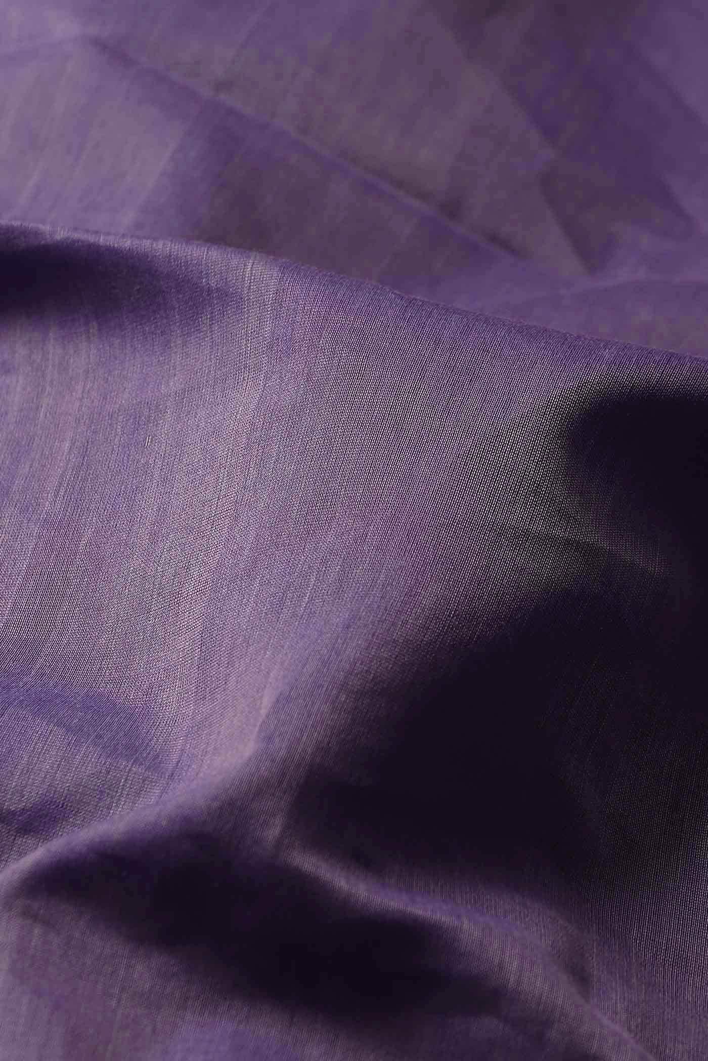 Lavender Maheshwari Silk Cotton Saree