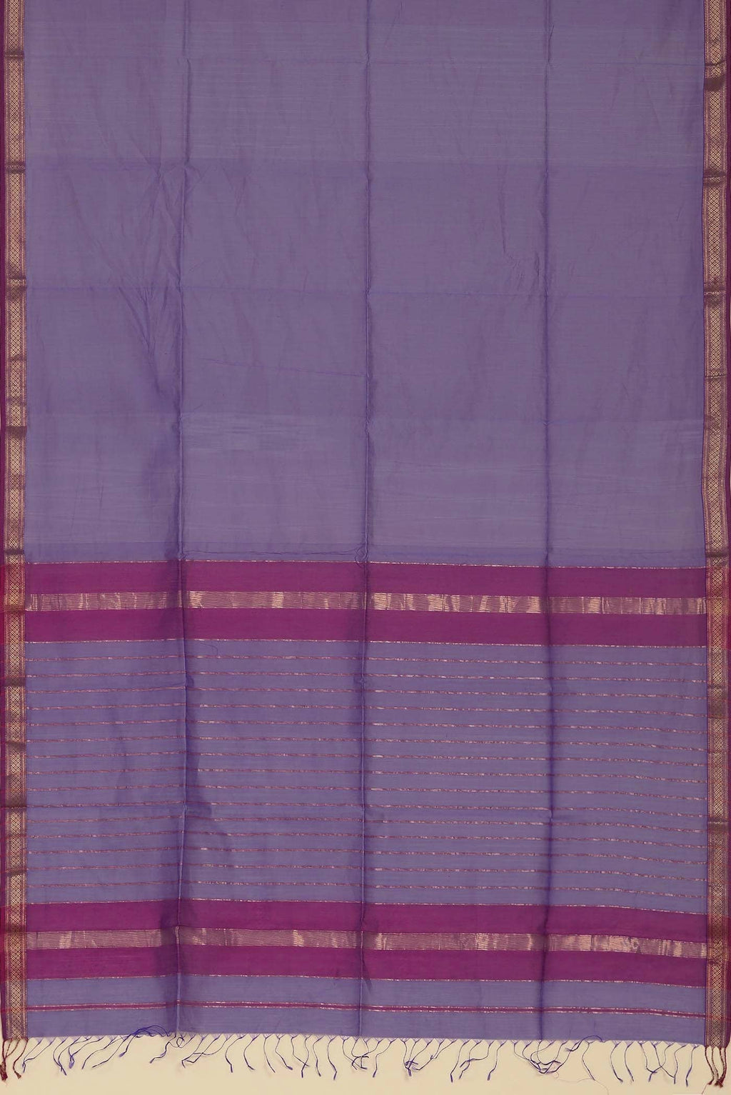 Lavender Maheshwari Silk Cotton Saree