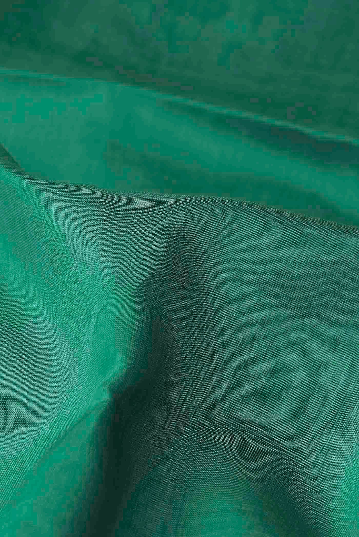 Green Maheshwari Silk Cotton Saree