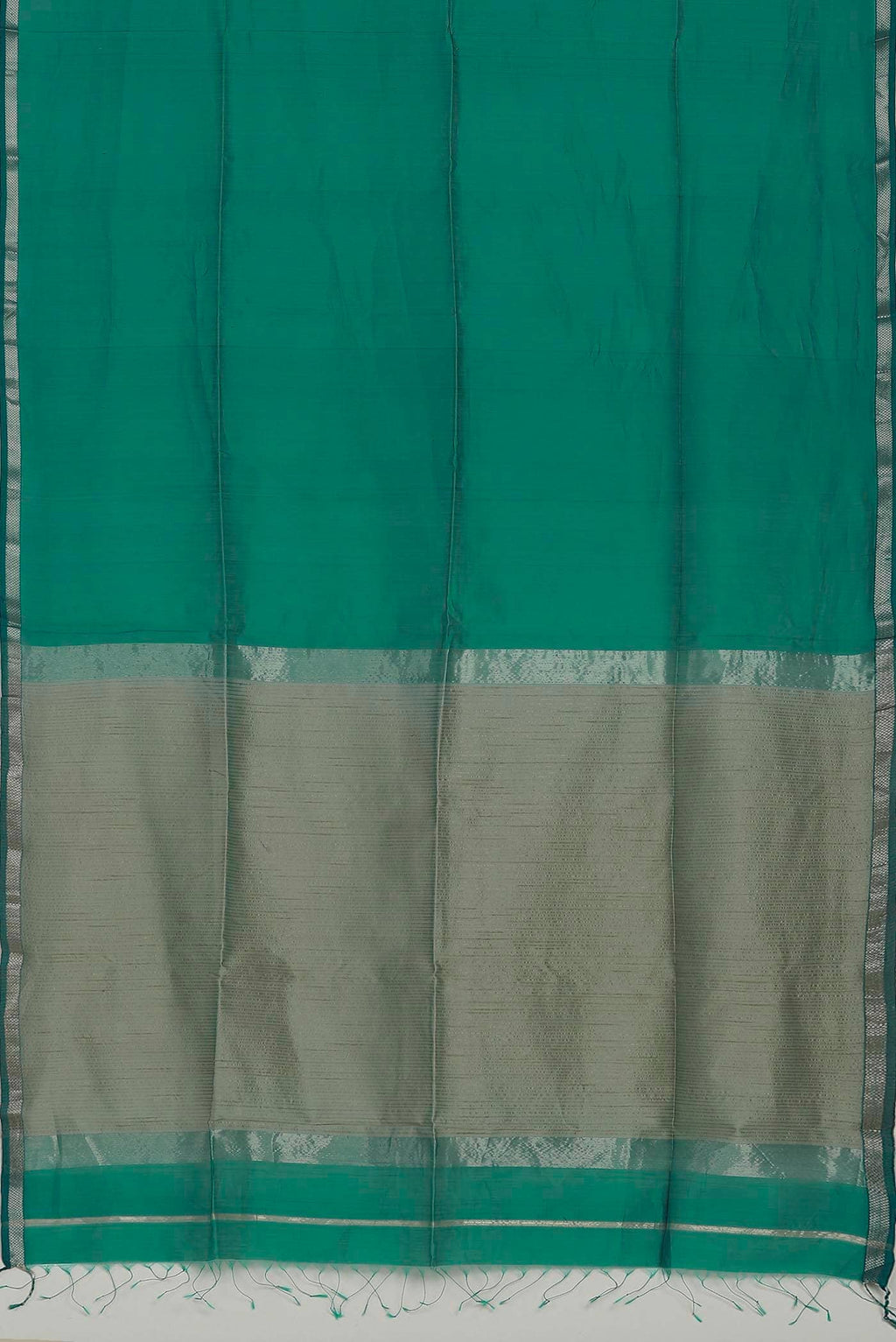 Green Maheshwari Silk Cotton Saree