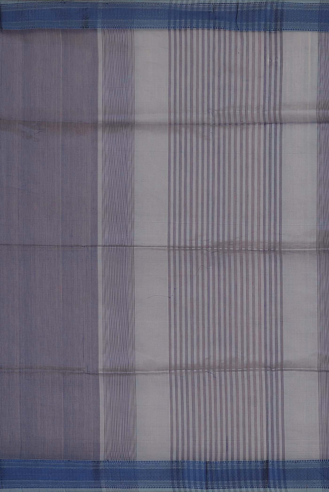 Blue Maheshwari Silk Cotton Saree