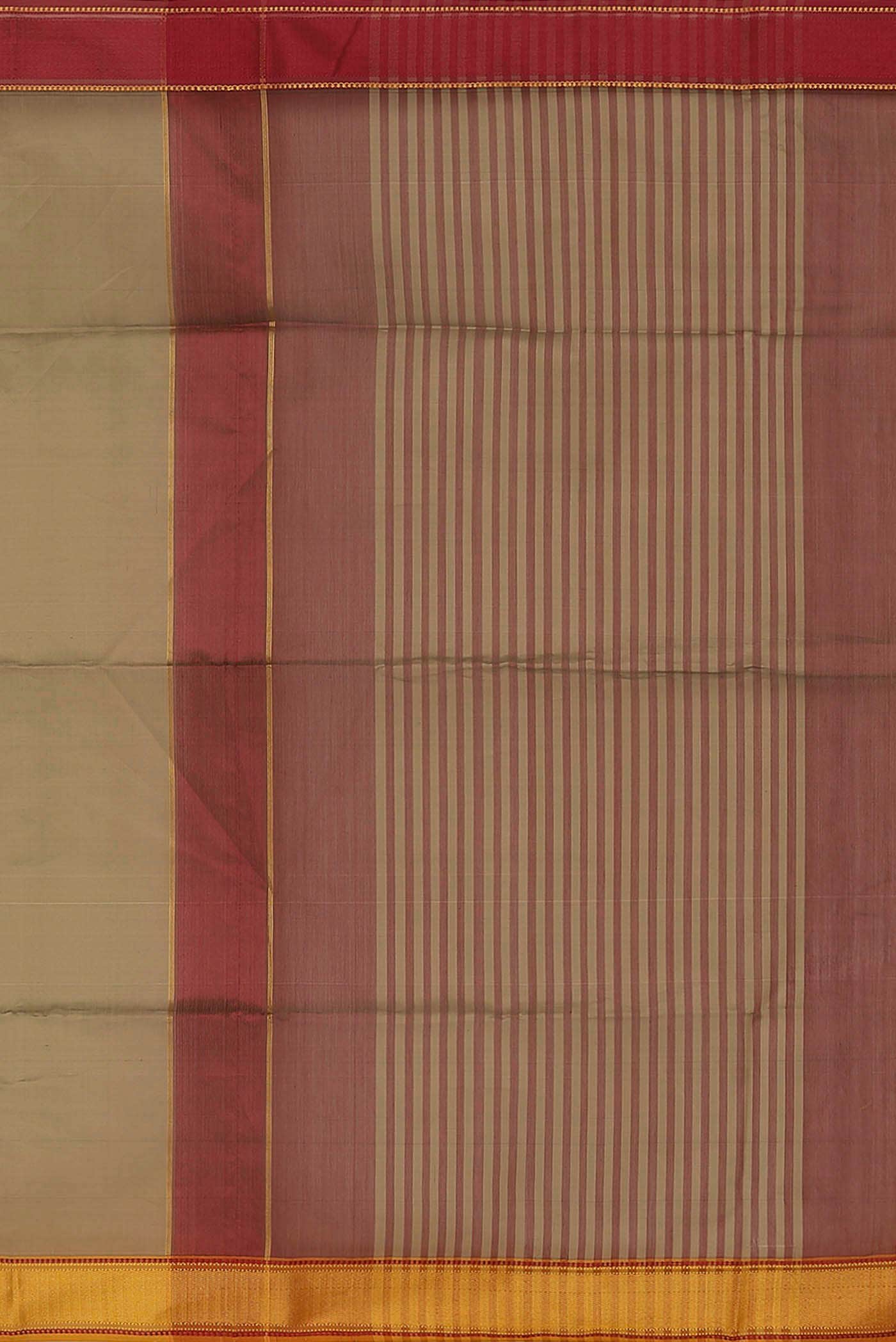 Beige Maheshwari Silk Cotton Saree