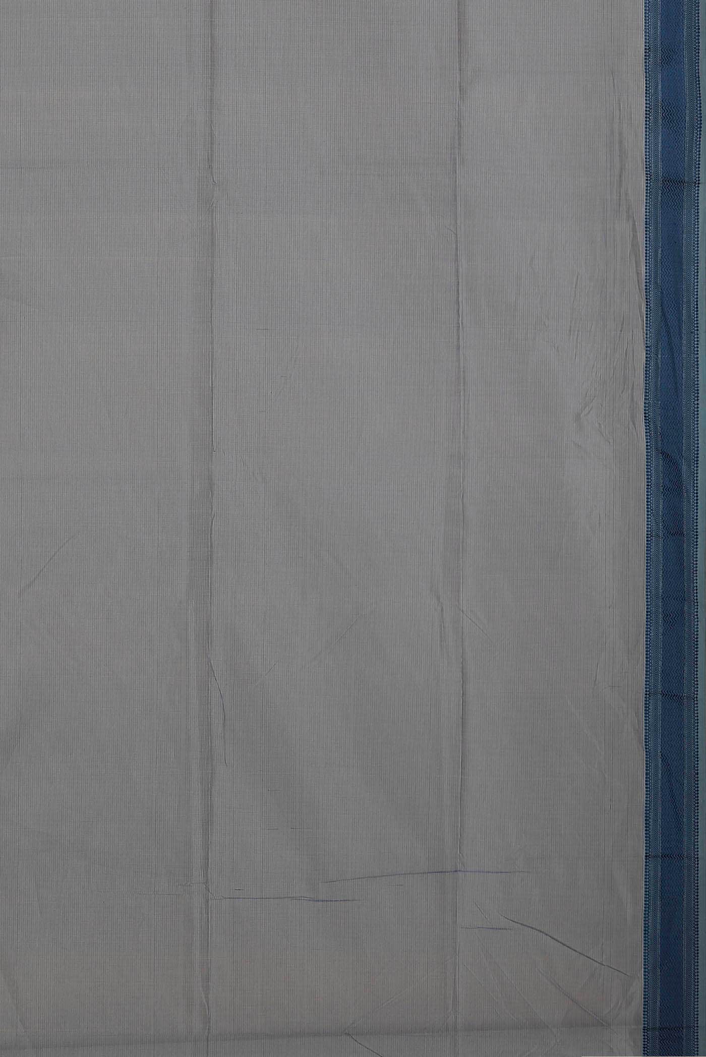 Grey Maheshwari Silk Cotton Saree