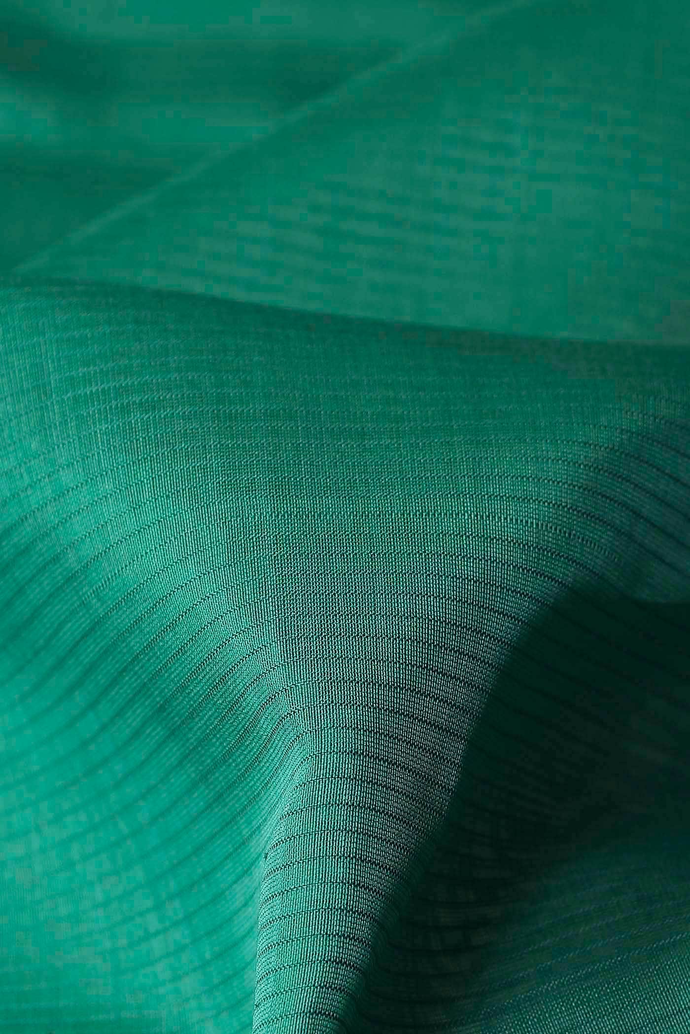 Green Maheshwari Silk Cotton Saree