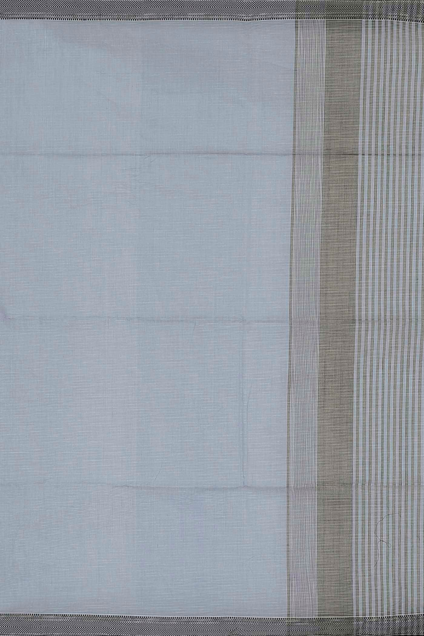 Light Blue Maheshwari Silk Cotton Saree