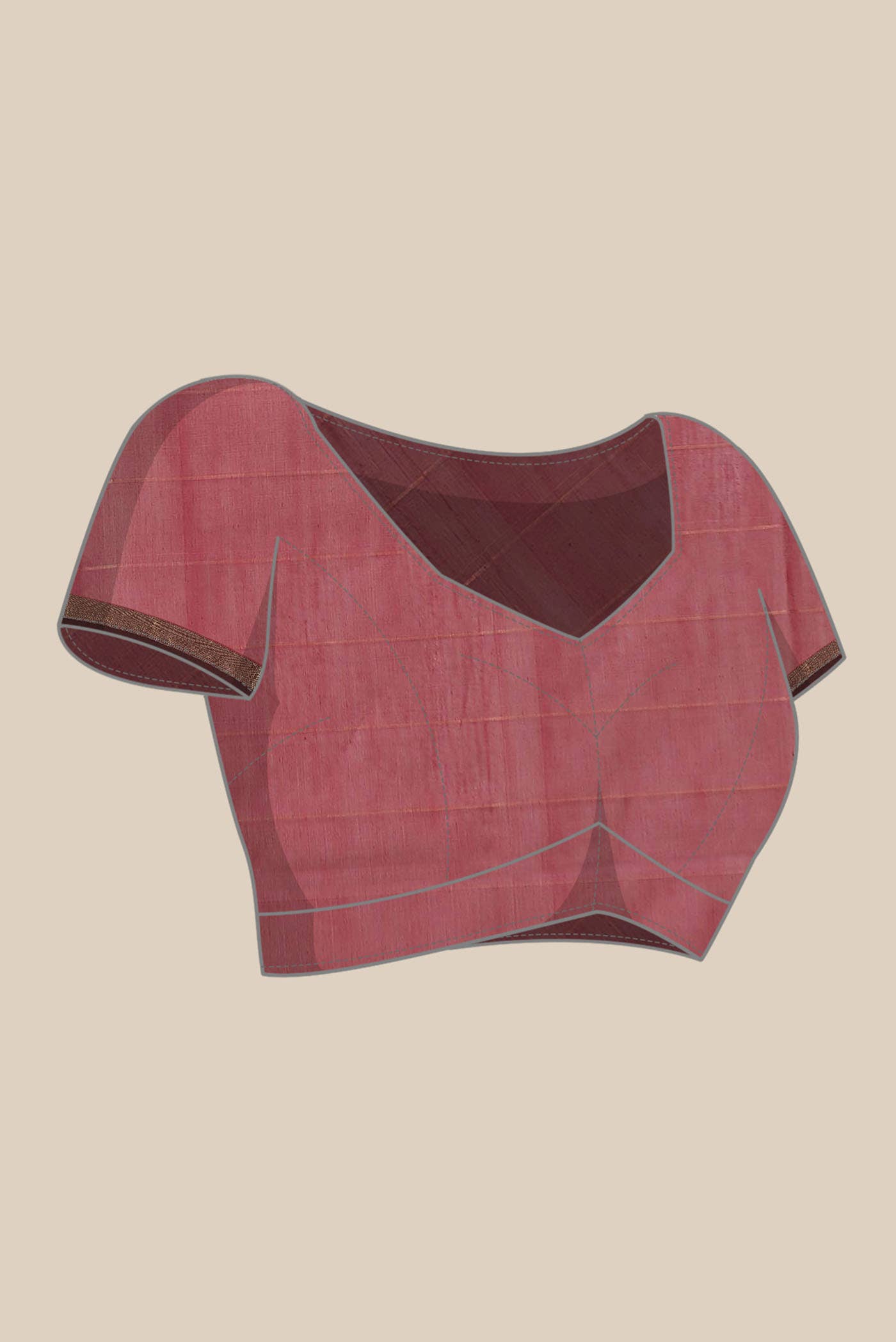 Maroon Maheshwari Silk Cotton Saree