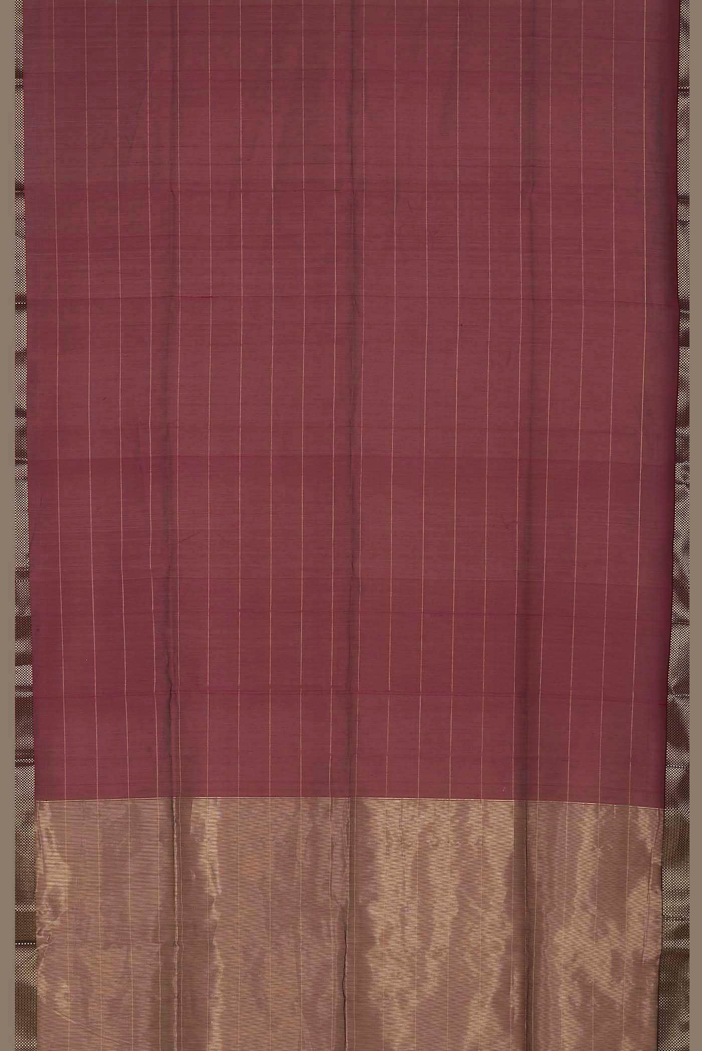 Maroon Maheshwari Silk Cotton Saree