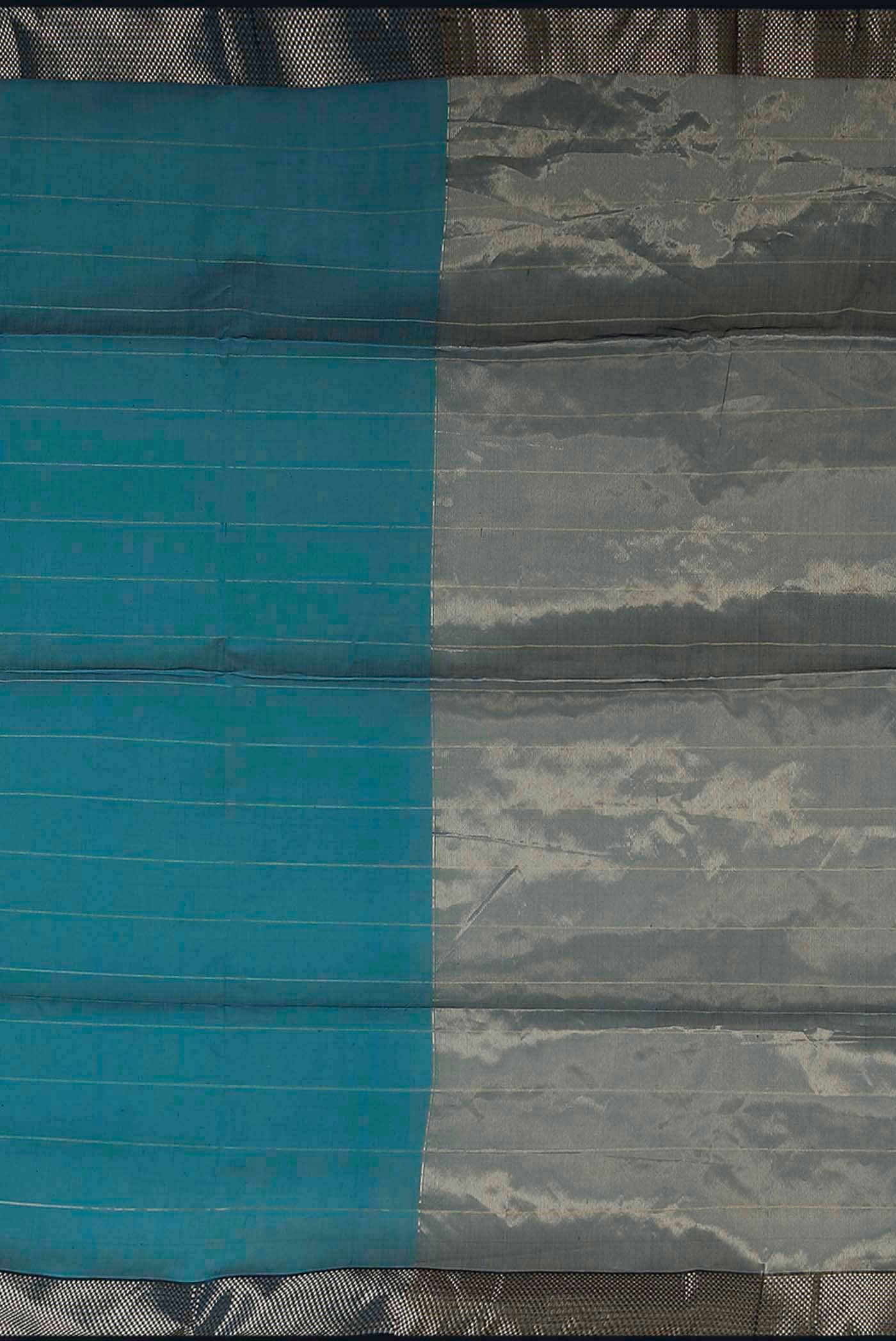 Blue Maheshwari Silk Cotton Saree