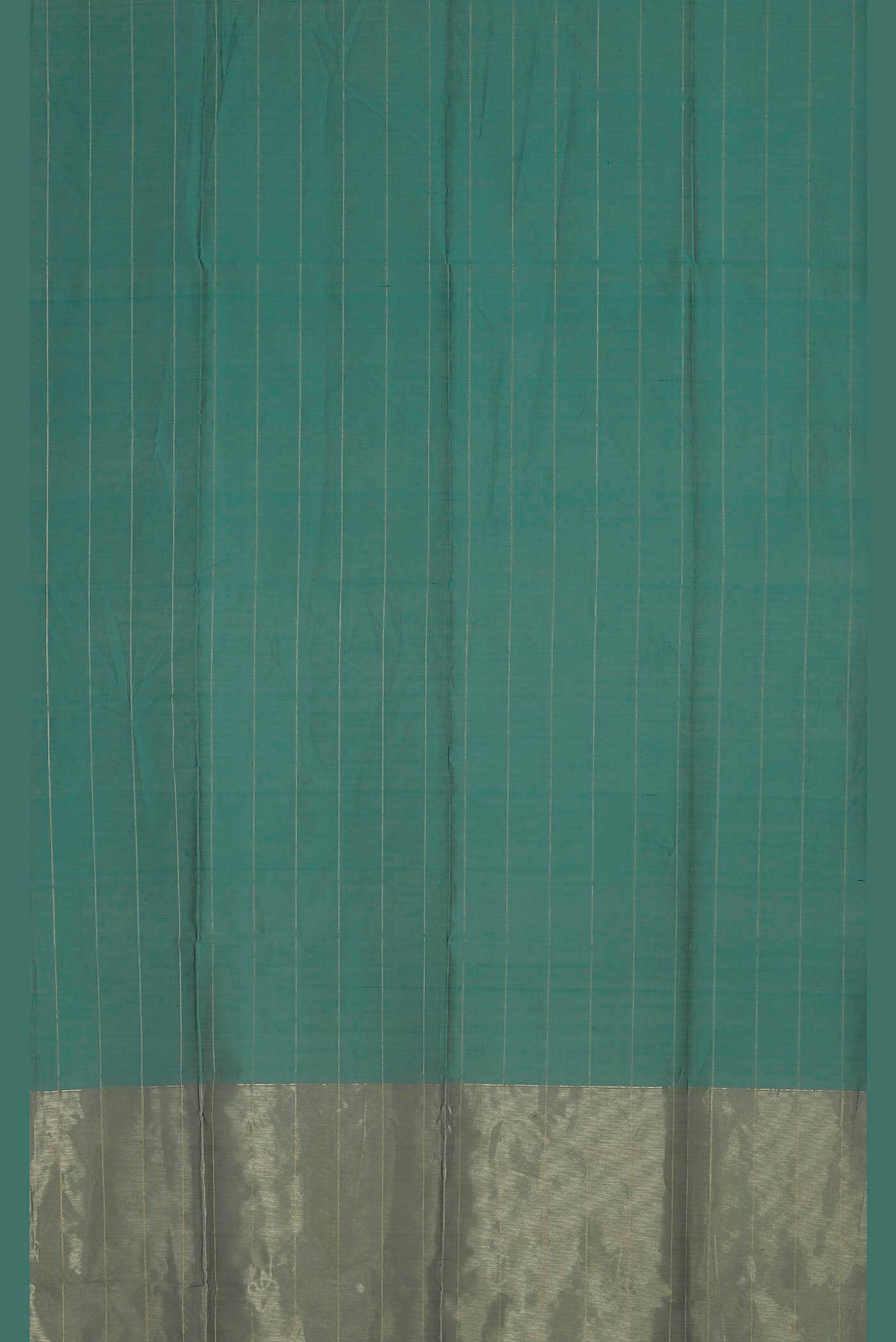 Teal Maheshwari Silk Cotton Saree
