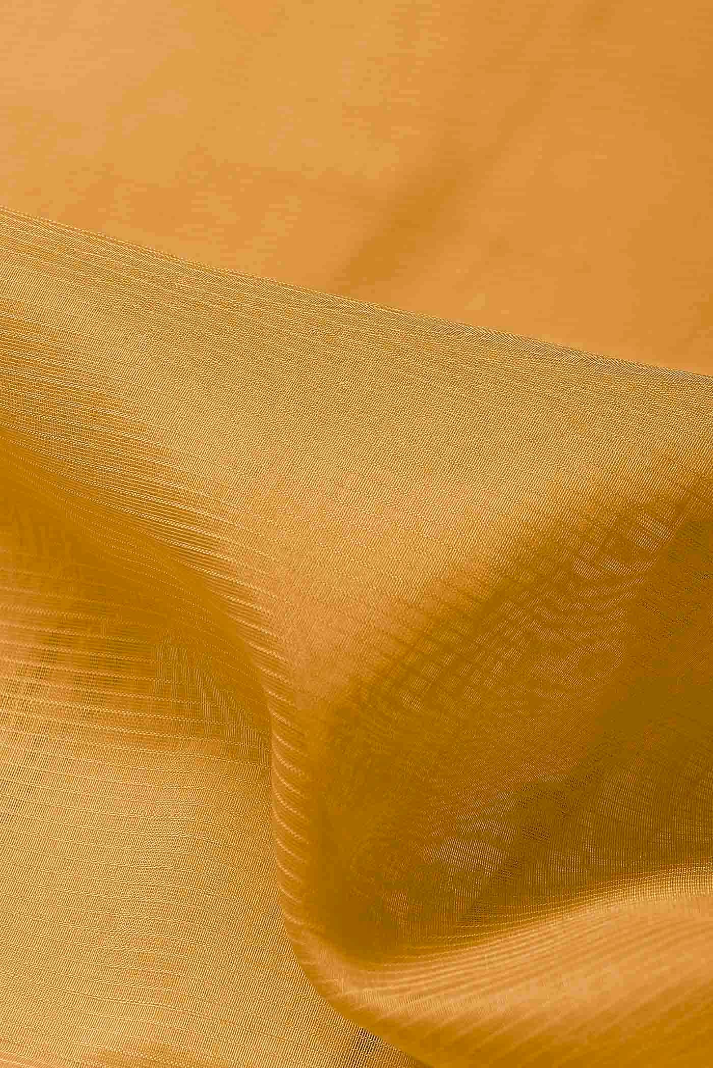 Yellow Maheshwari Silk Cotton Saree