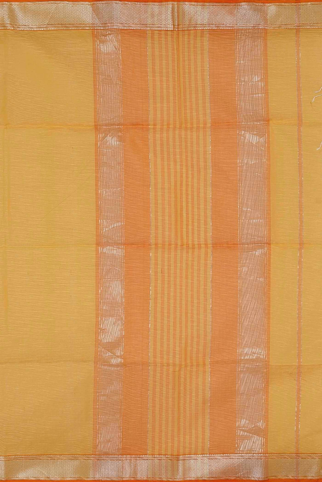 Yellow Maheshwari Silk Cotton Saree