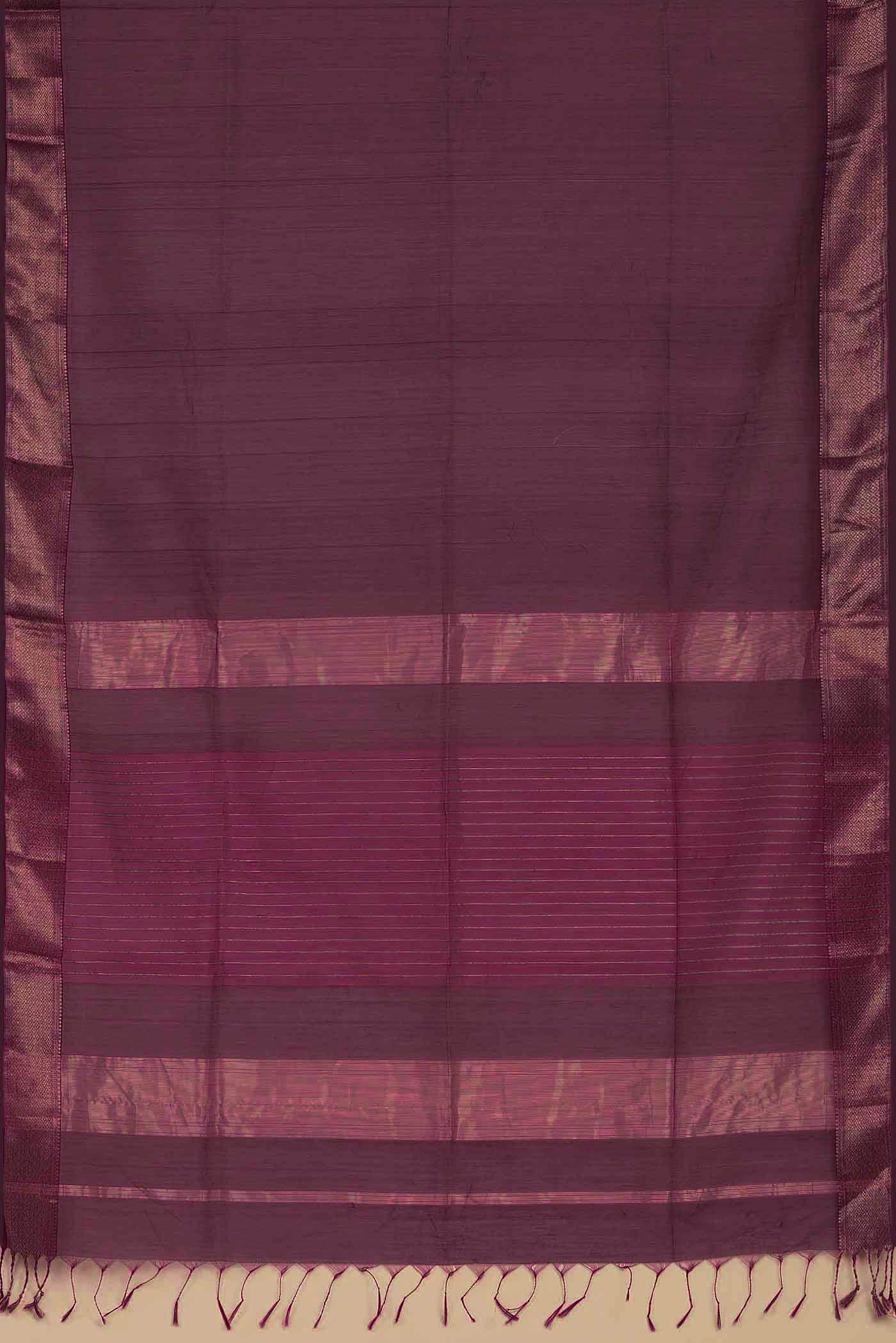 Purple Maheshwari Silk Cotton Saree