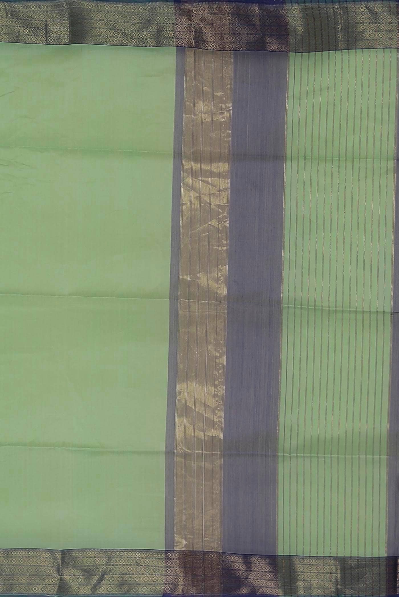 Mint Green Maheshwari Silk Cotton Saree