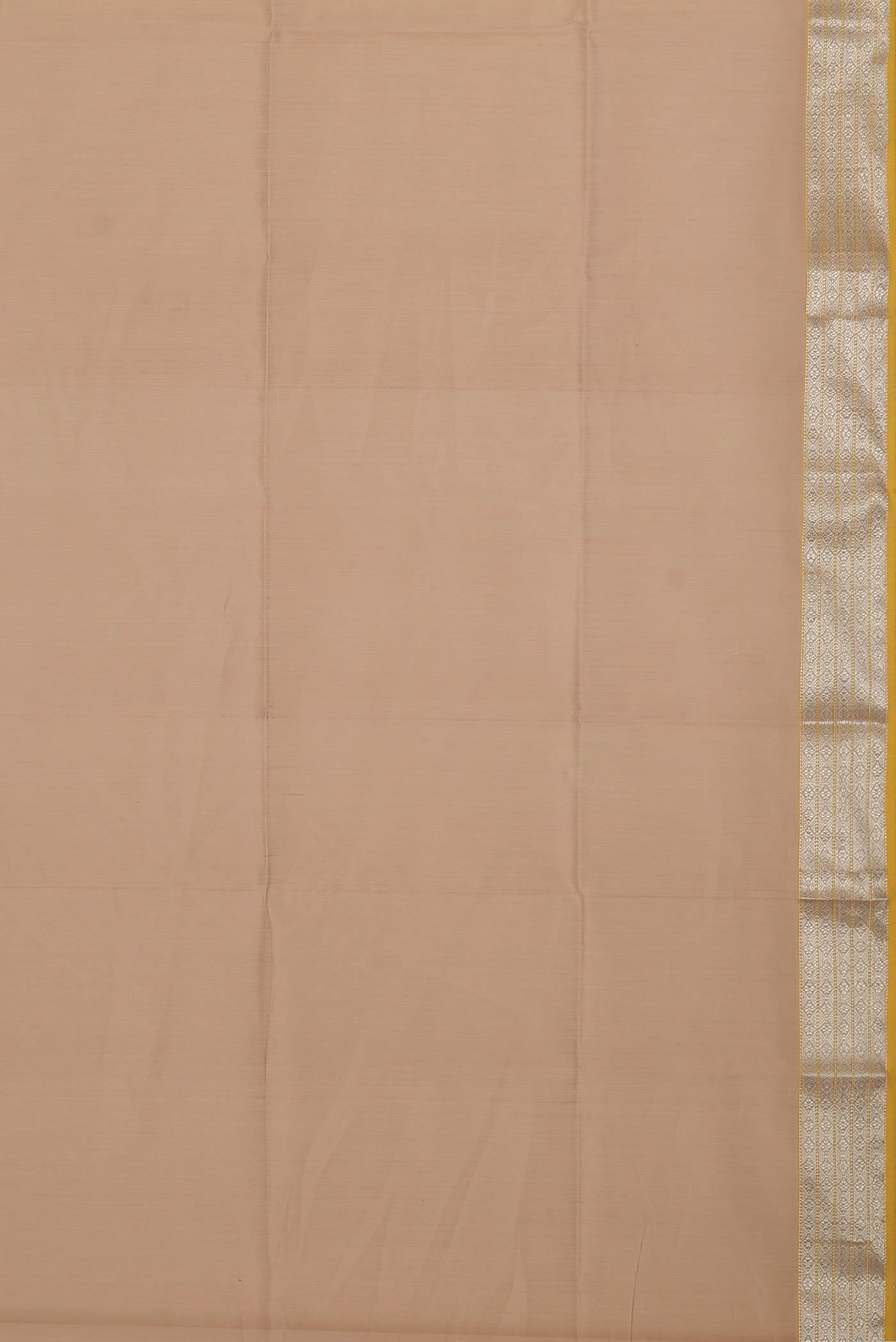 Rose Gold Maheshwari Silk Saree