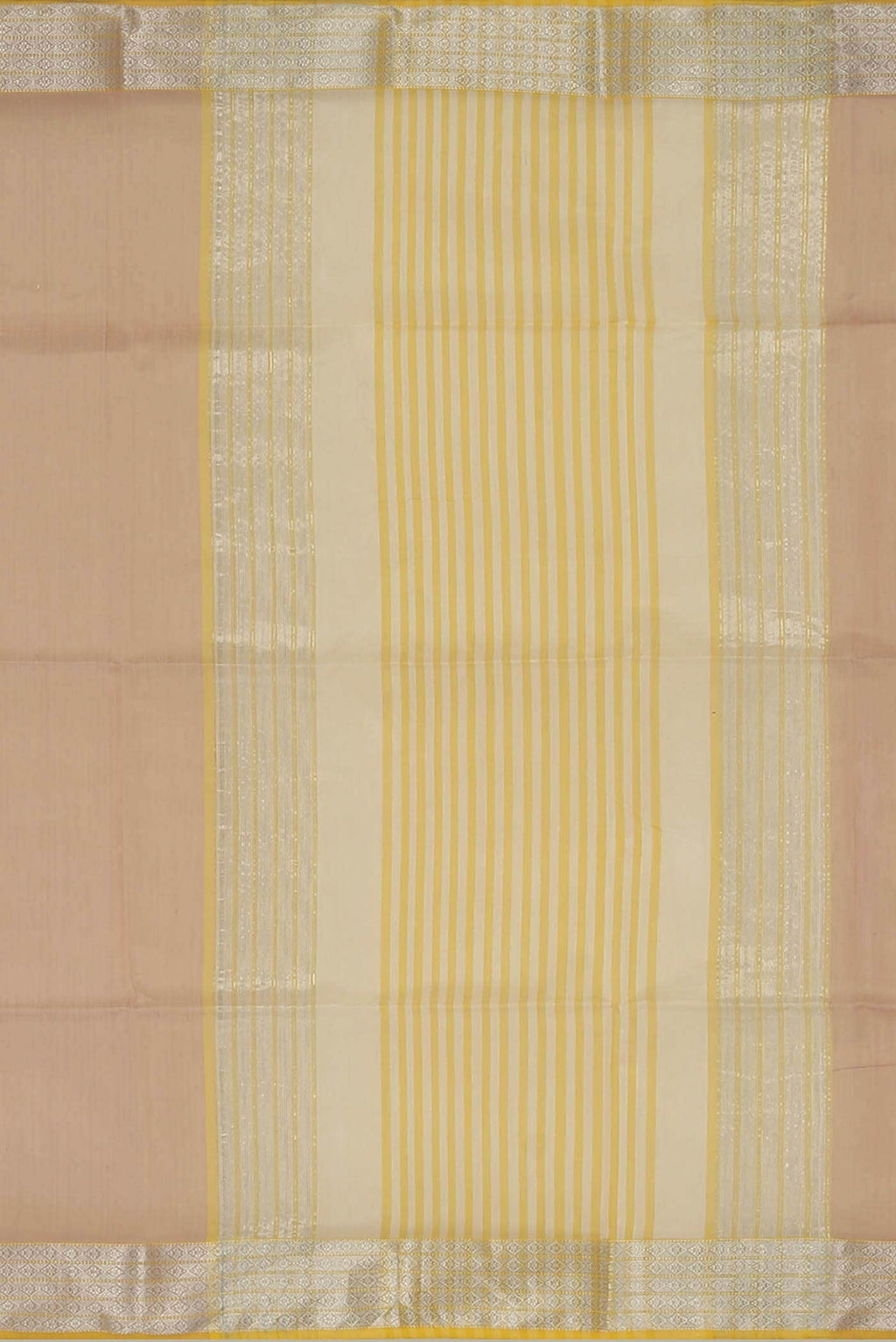 Rose Gold Maheshwari Silk Saree