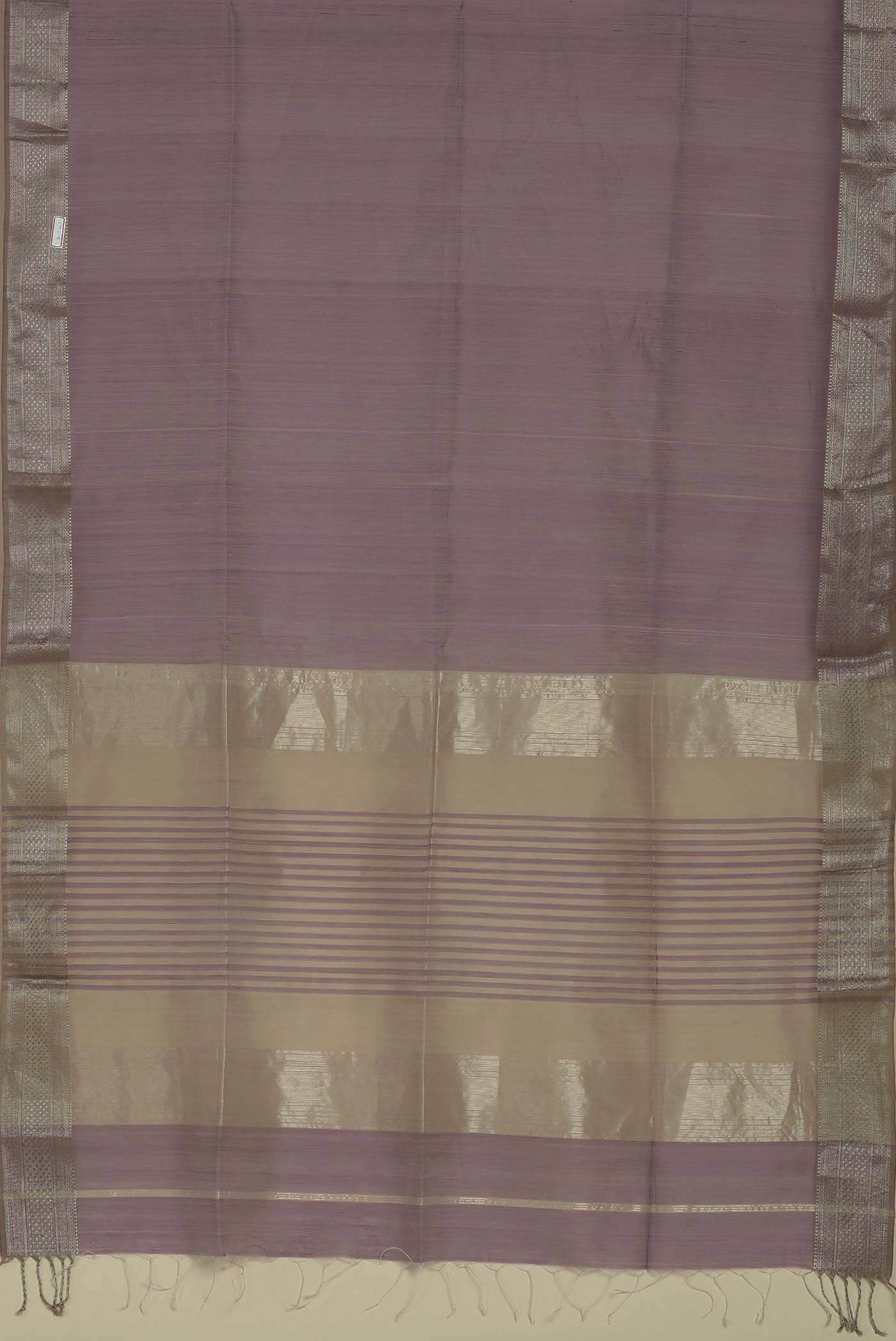 Lavender Maheshwari Silk Cotton Saree