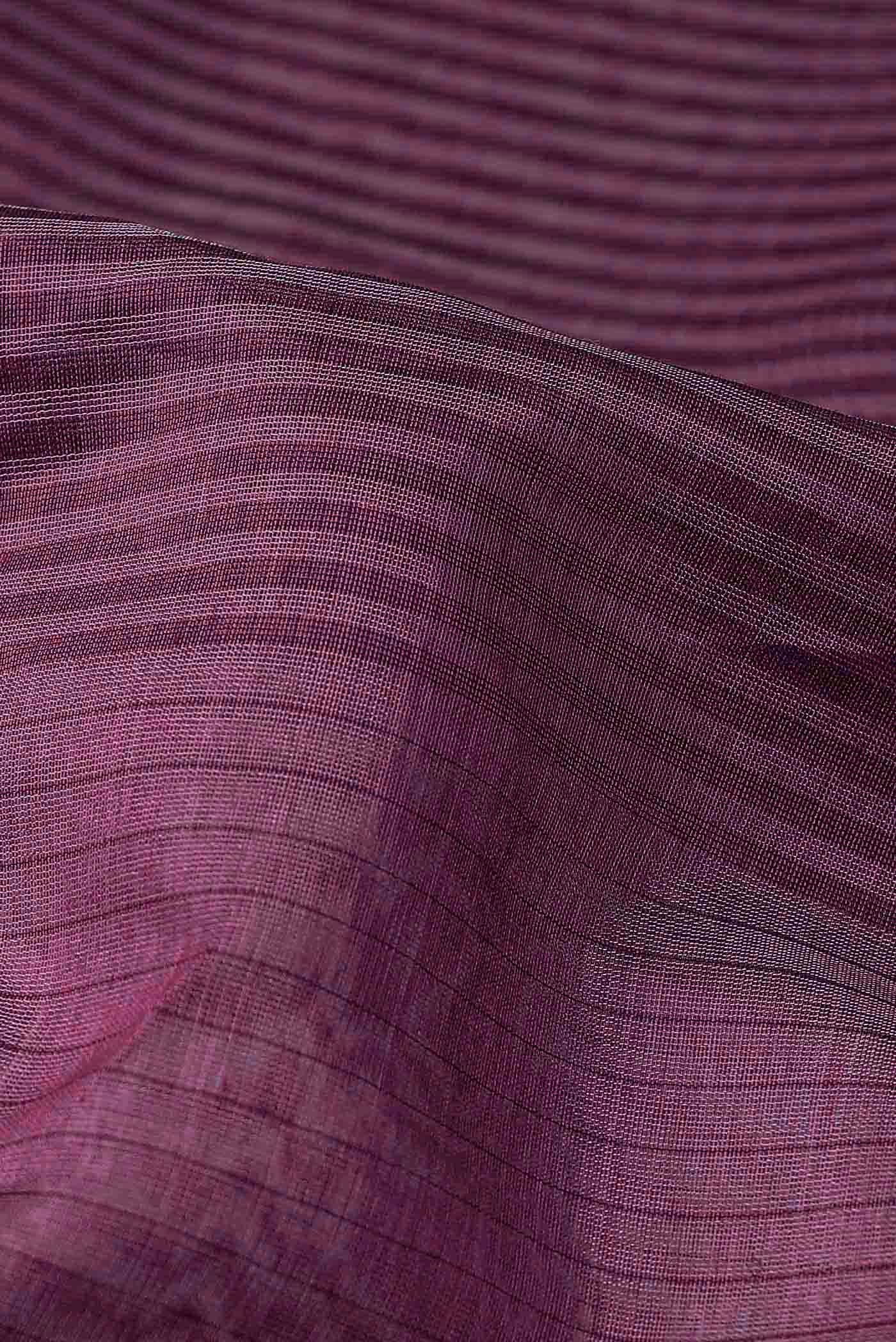 Magenta Maheshwari Silk Cotton Saree