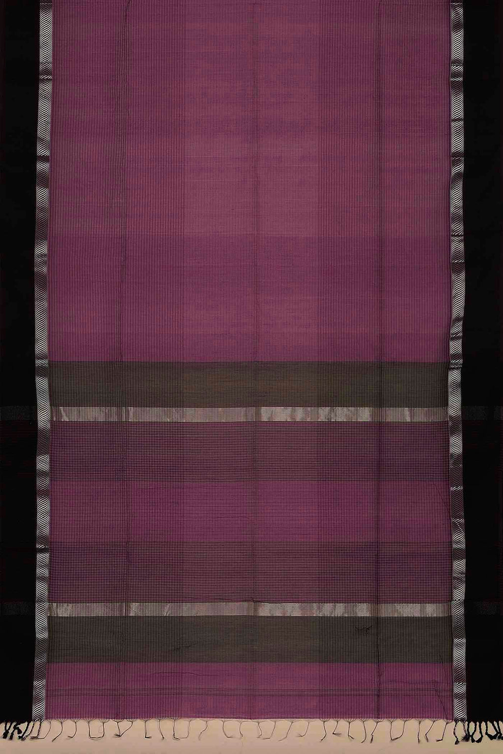 Magenta Maheshwari Silk Cotton Saree