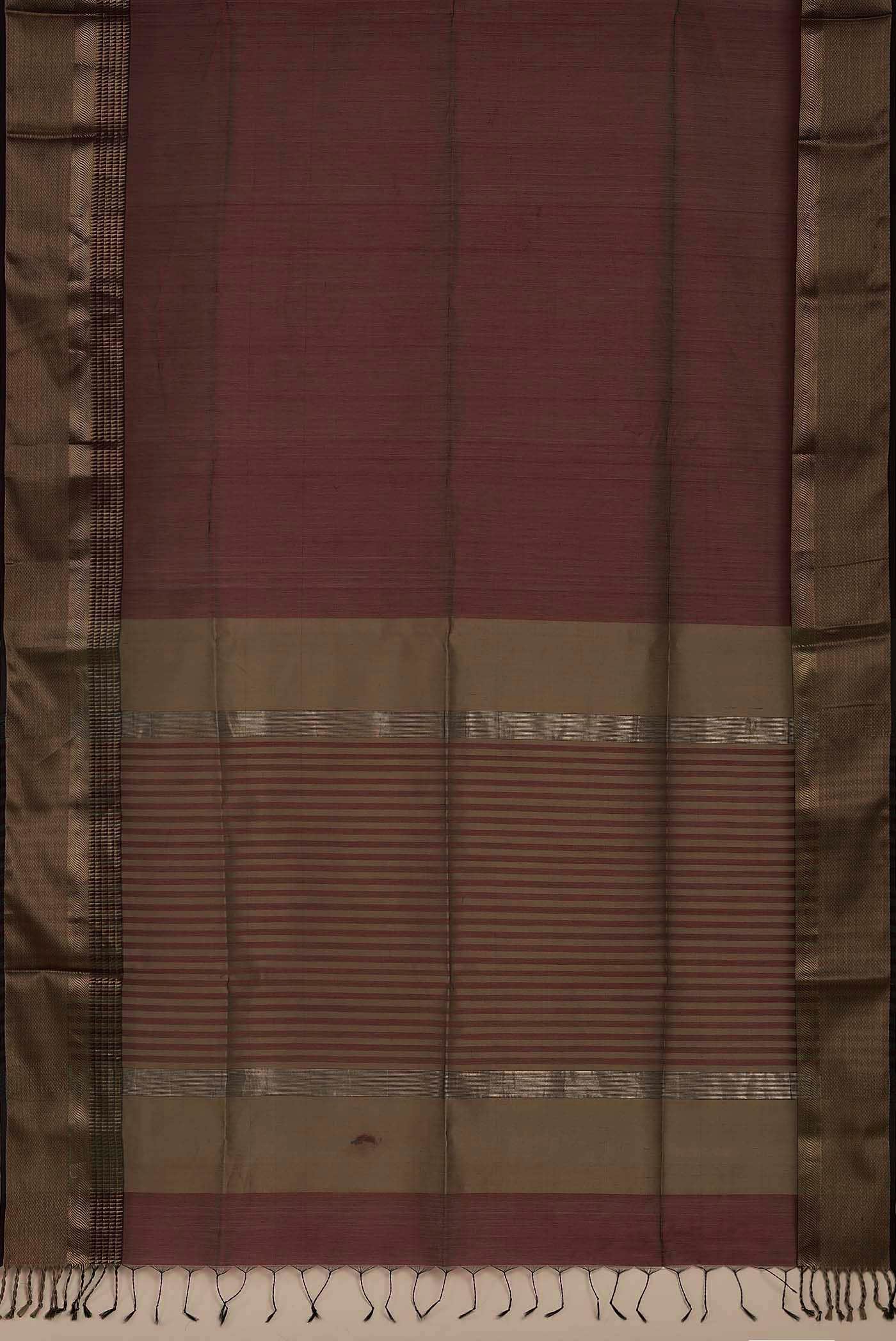 Maroon Maheshwari Silk Cotton Saree