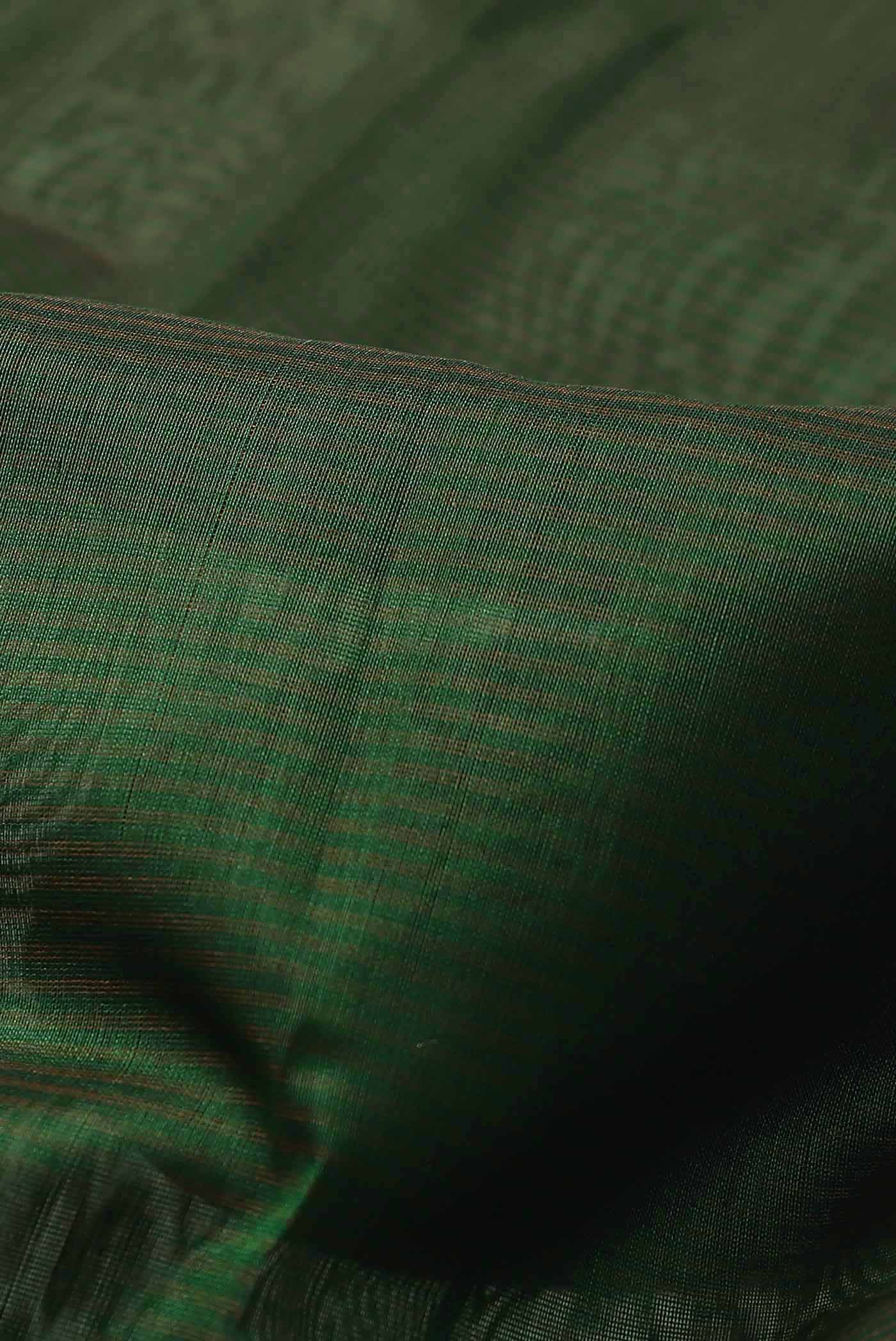 Green Maheshwari Silk Cotton Saree