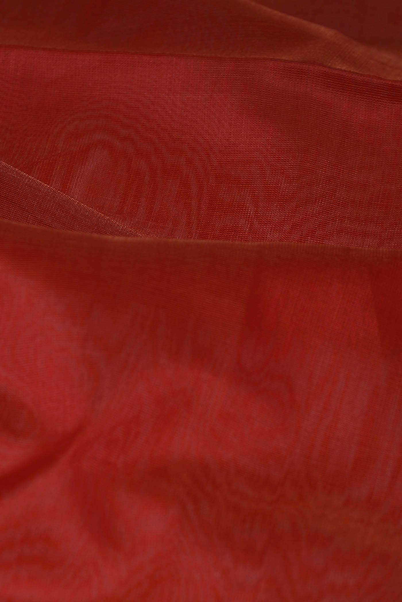Red Maheshwari Silk Cotton Saree