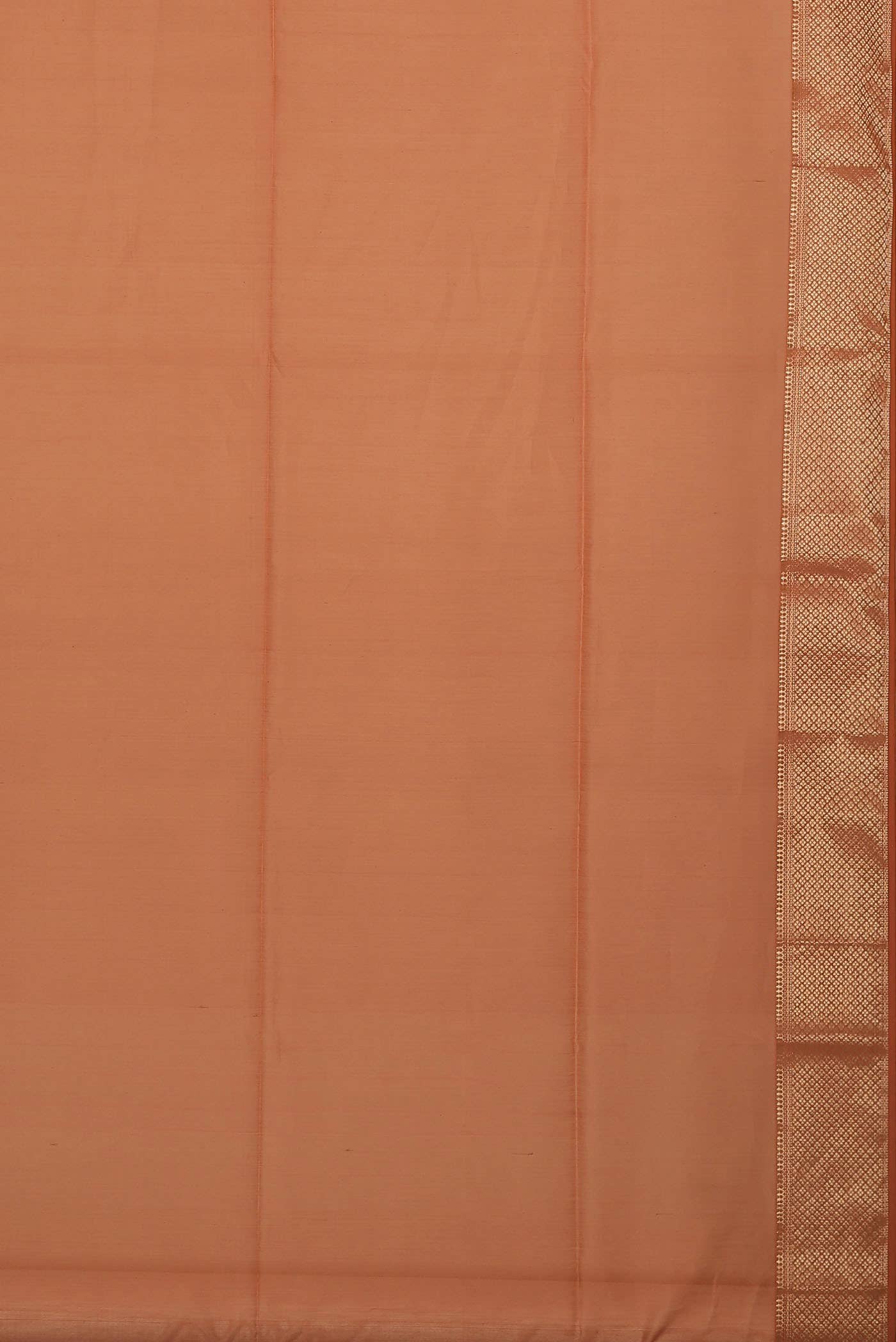 Orange Maheshwari Silk Cotton Saree
