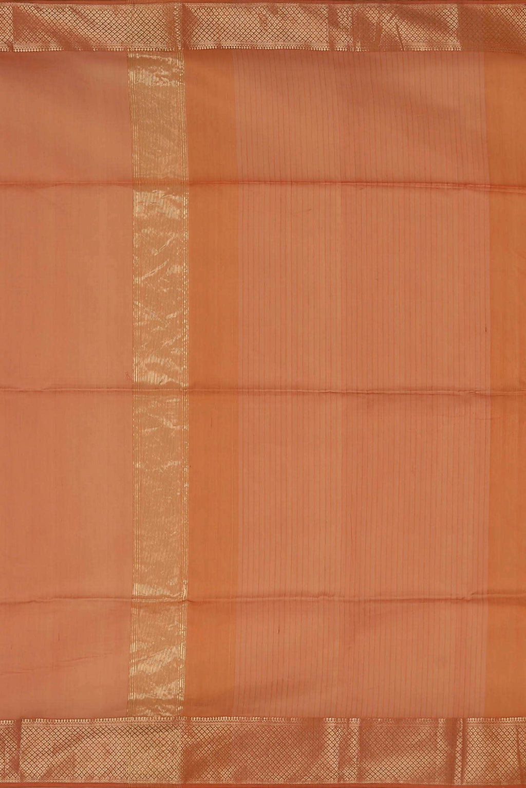 Orange Maheshwari Silk Cotton Saree