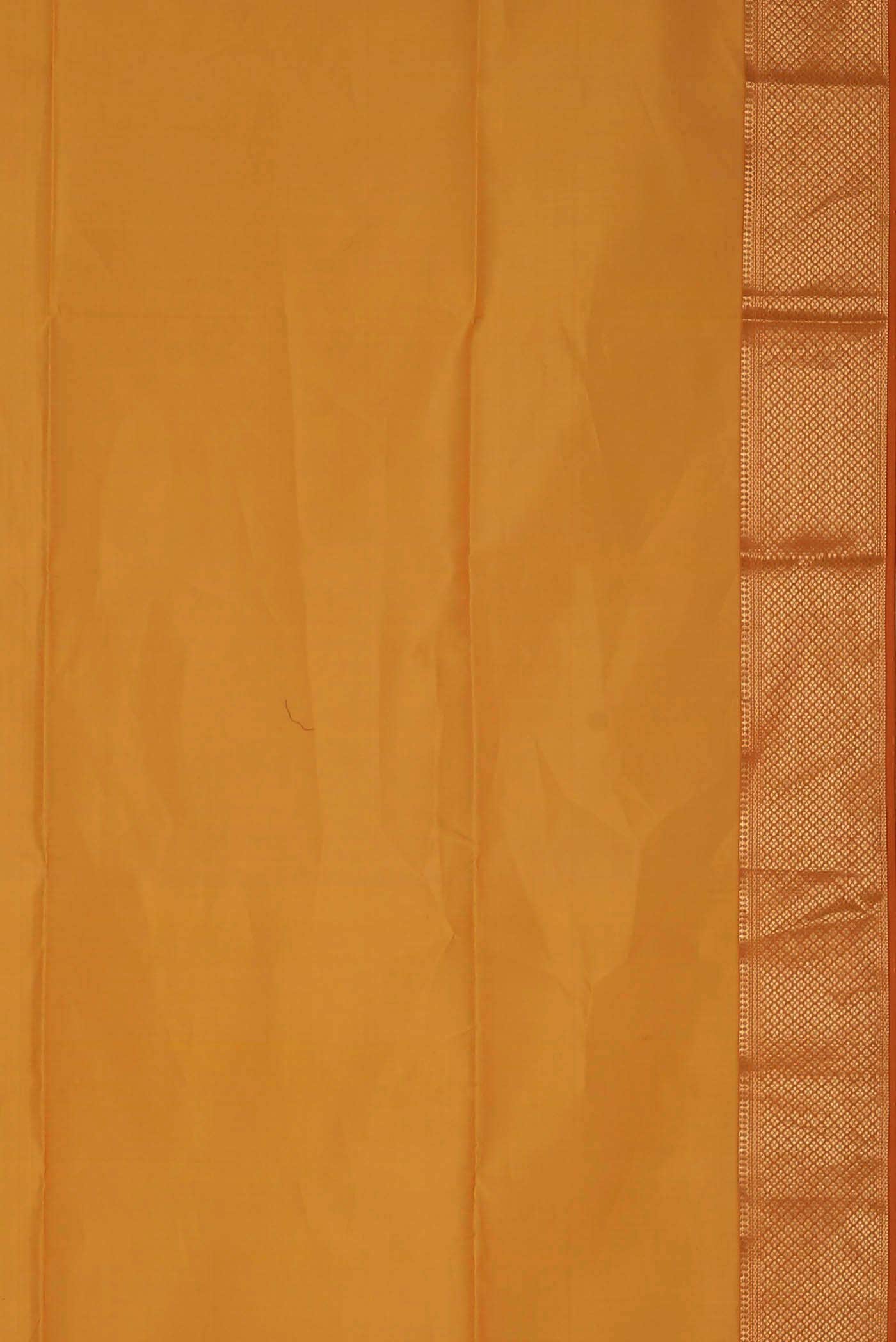Yellow Maheshwari Silk Cotton Saree