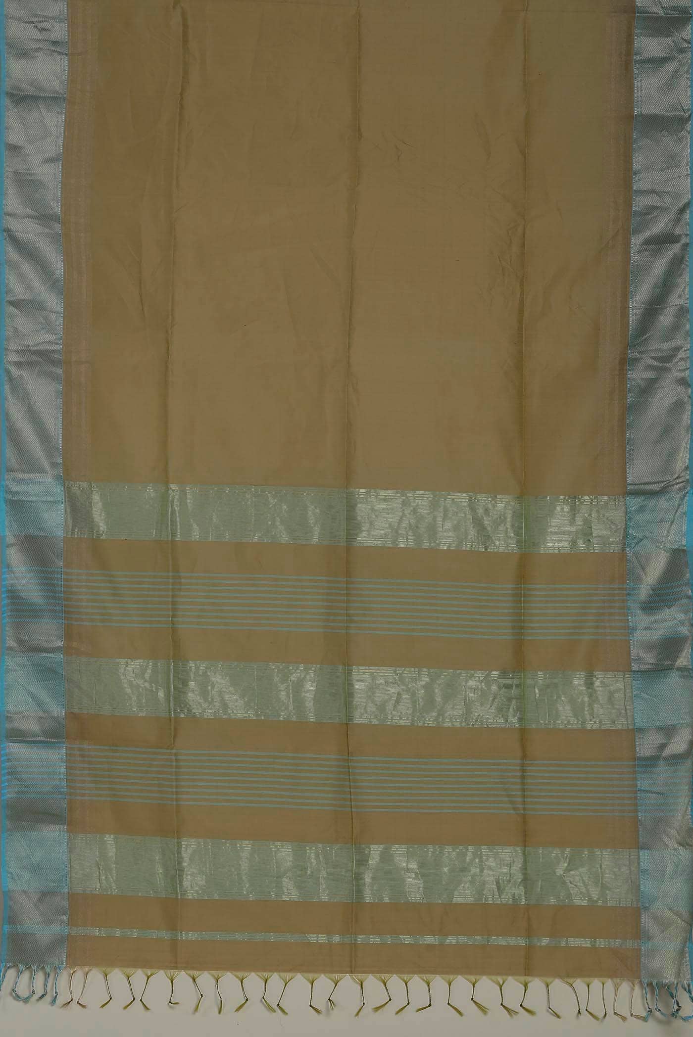 Brown Maheshwari Silk Cotton Saree