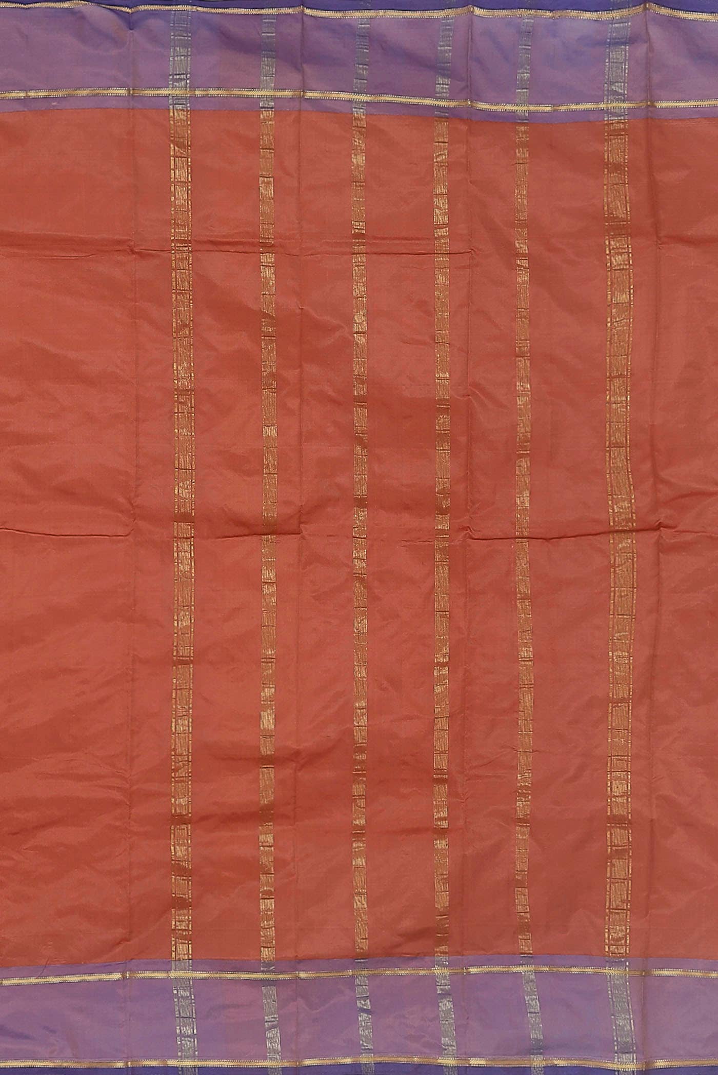 Orange Bangalore Silk Saree
