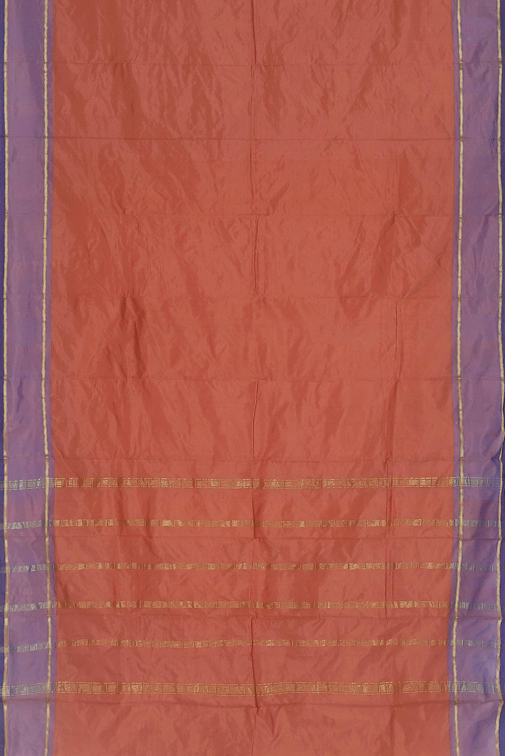 Orange Bangalore Silk Saree