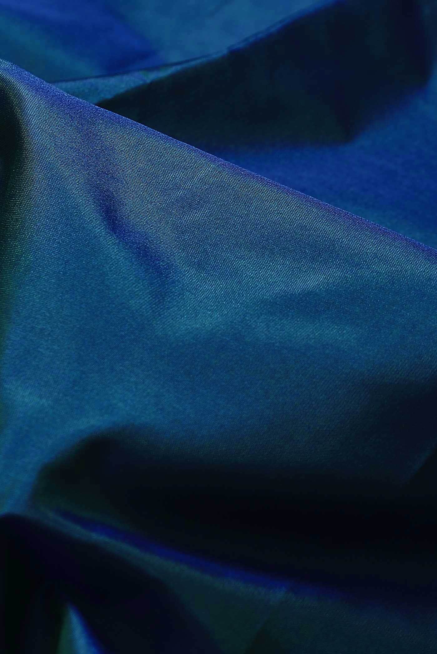 Blue Blended Bangalore Silk Saree