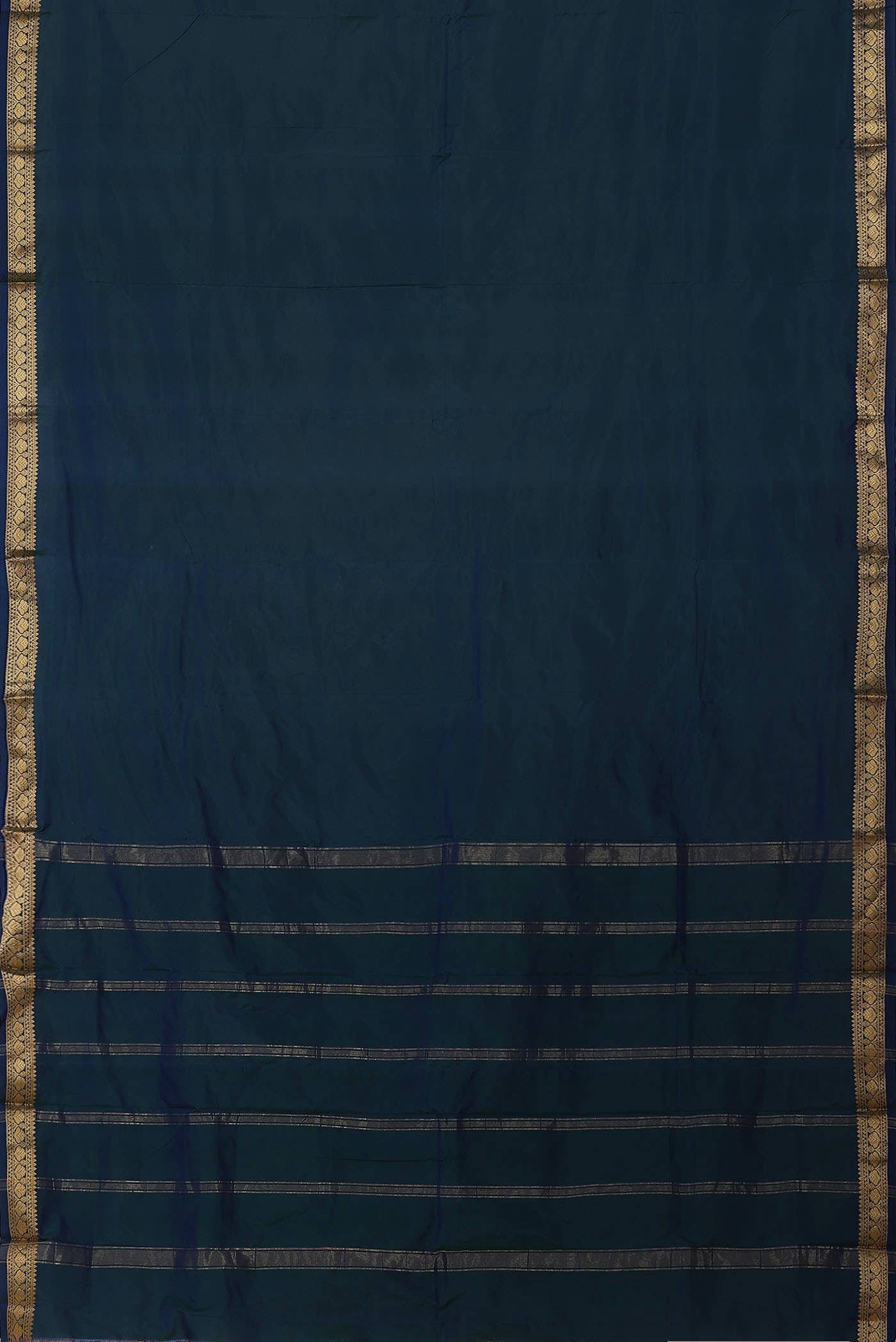 Blue Blended Bangalore Silk Saree