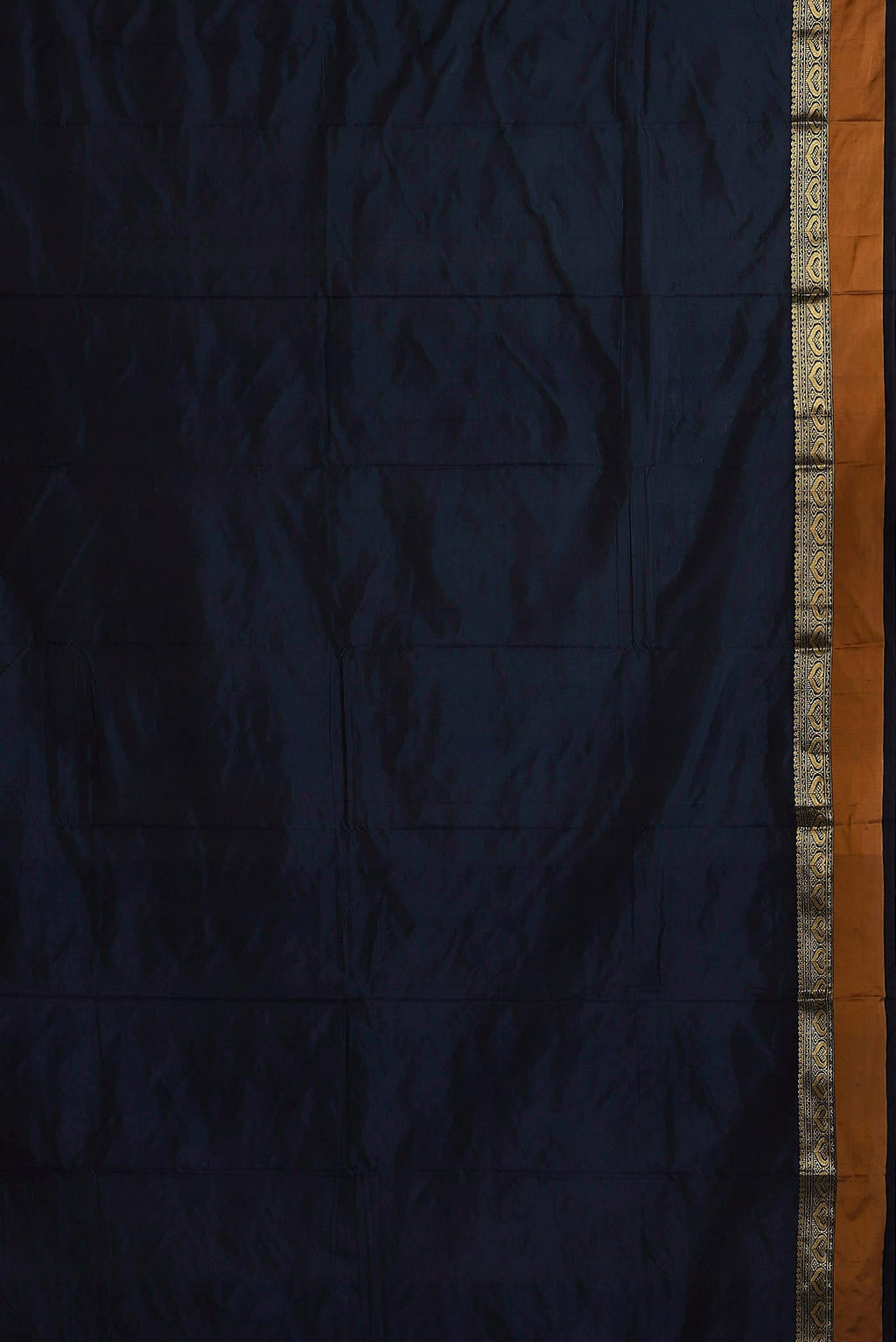 Navy Blue Blended Bangalore Silk Saree