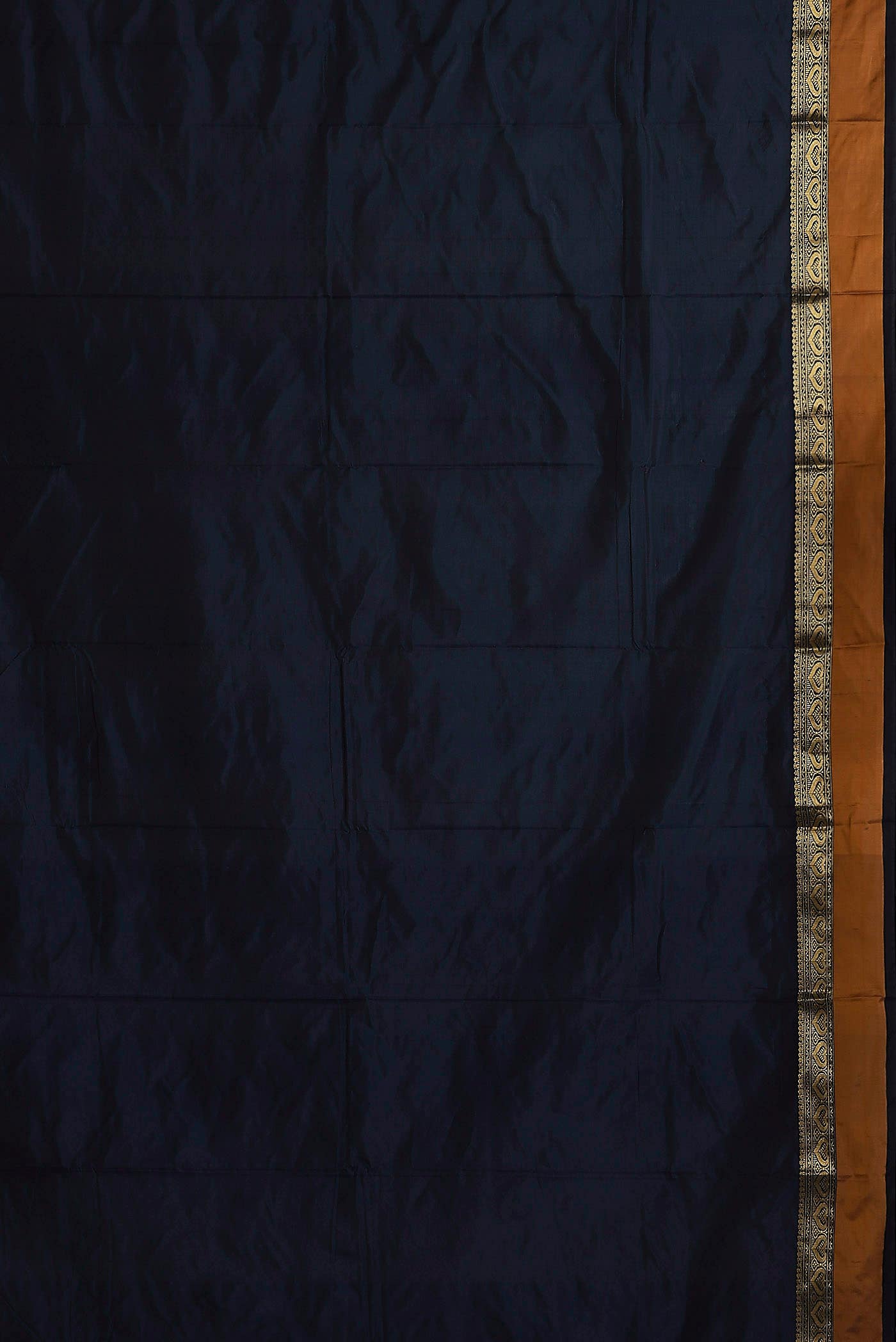 Navy Blue Blended Bangalore Silk Saree