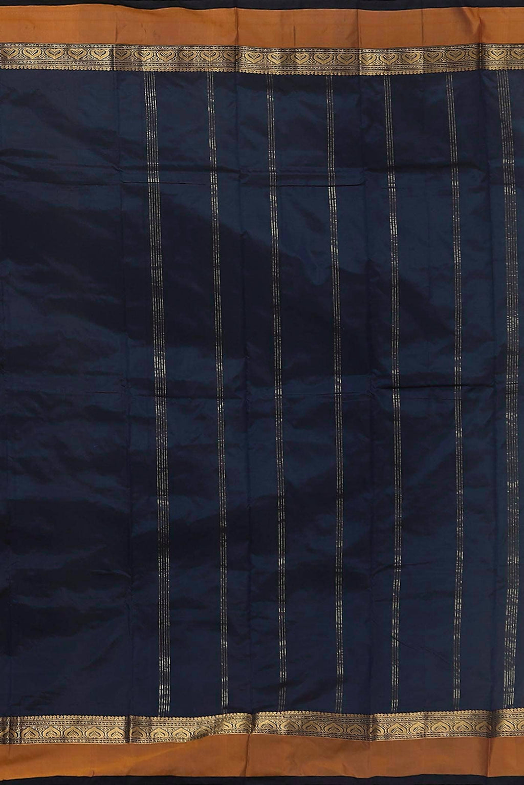 Navy Blue Blended Bangalore Silk Saree