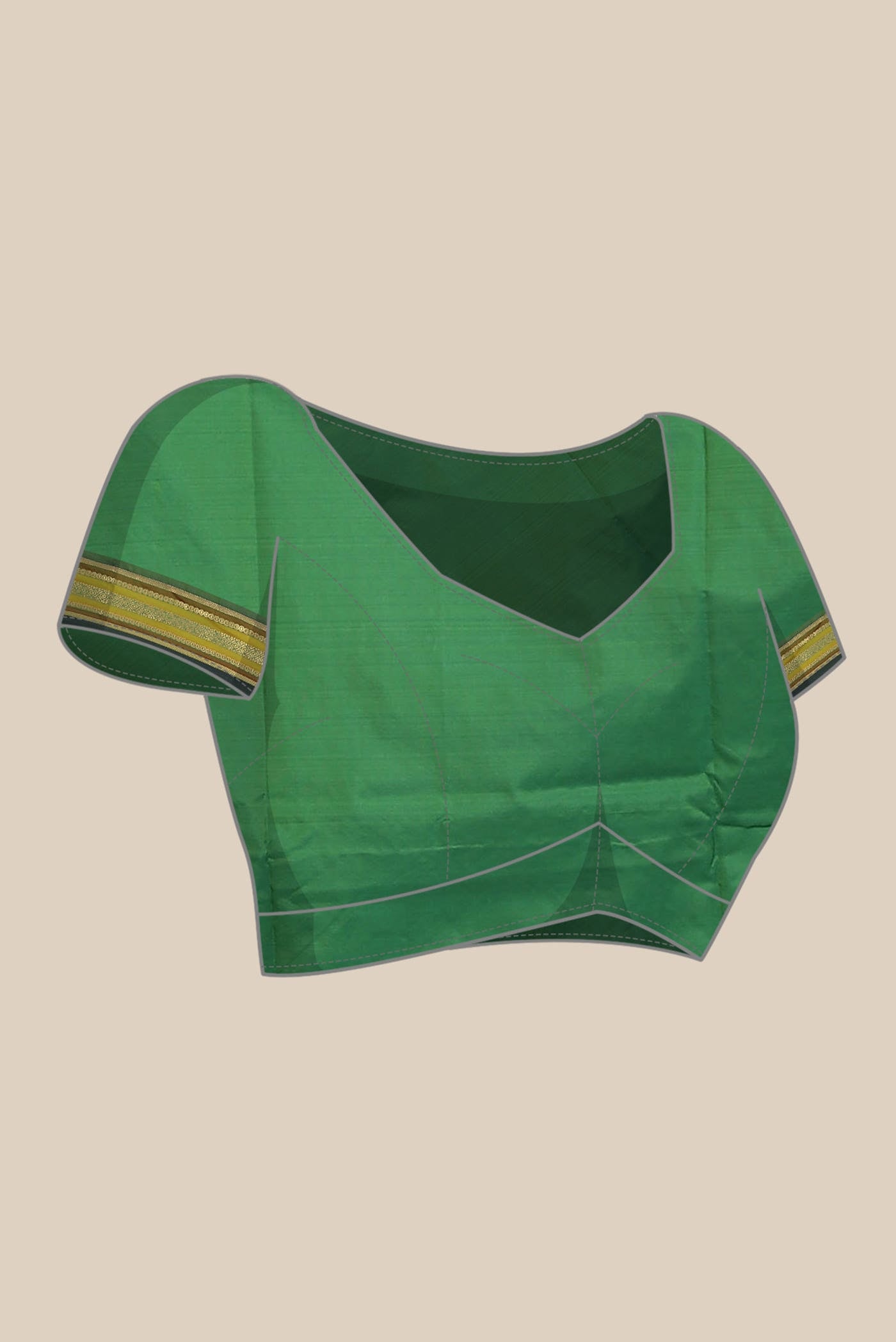 Green Blended Bangalore Silk Saree