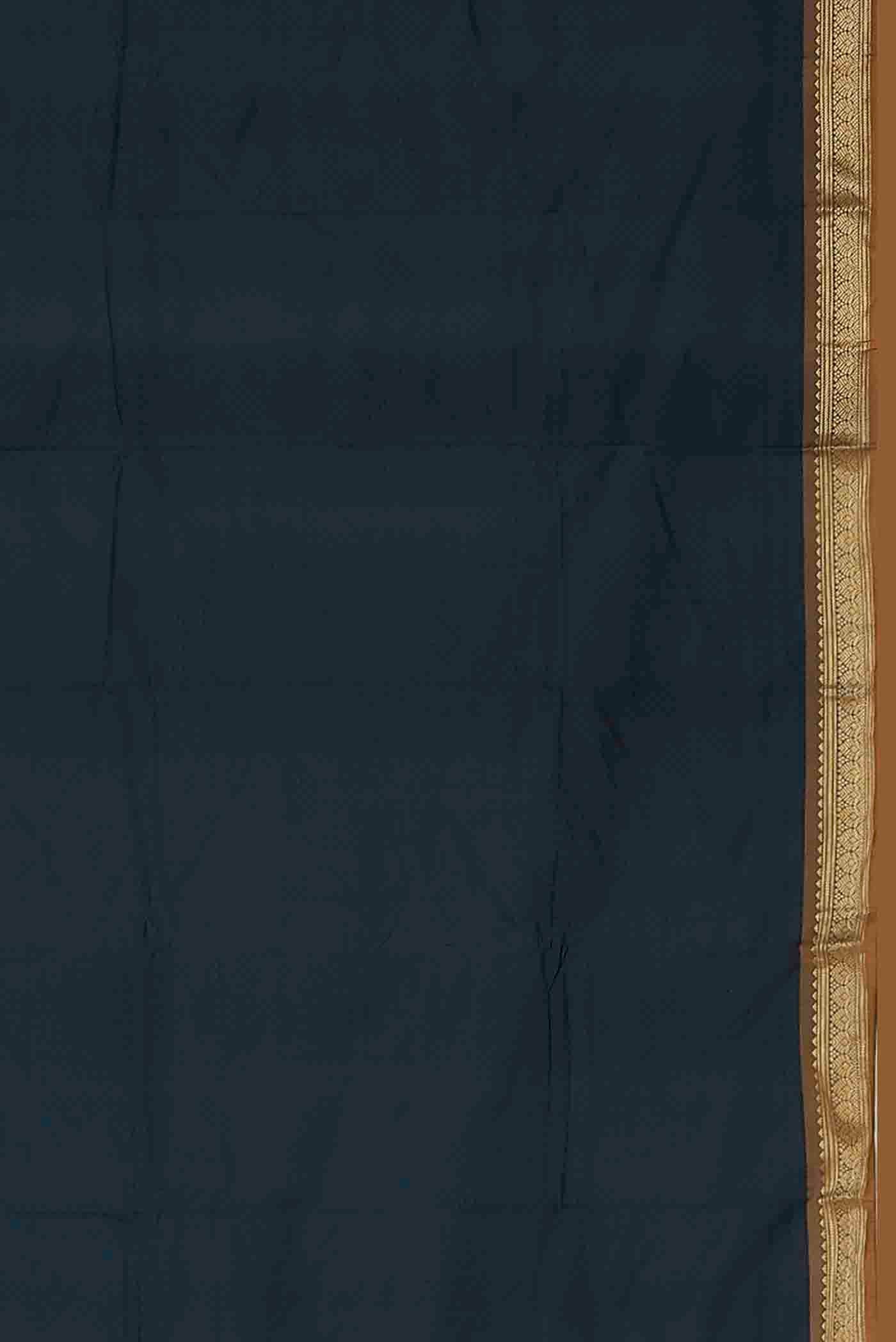 Blue Blended Bangalore Silk Saree