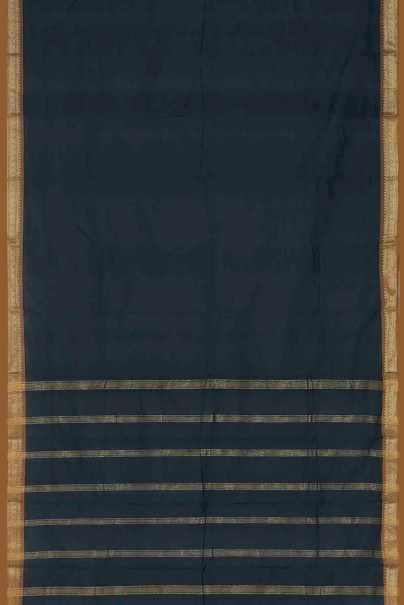 Blue Blended Bangalore Silk Saree