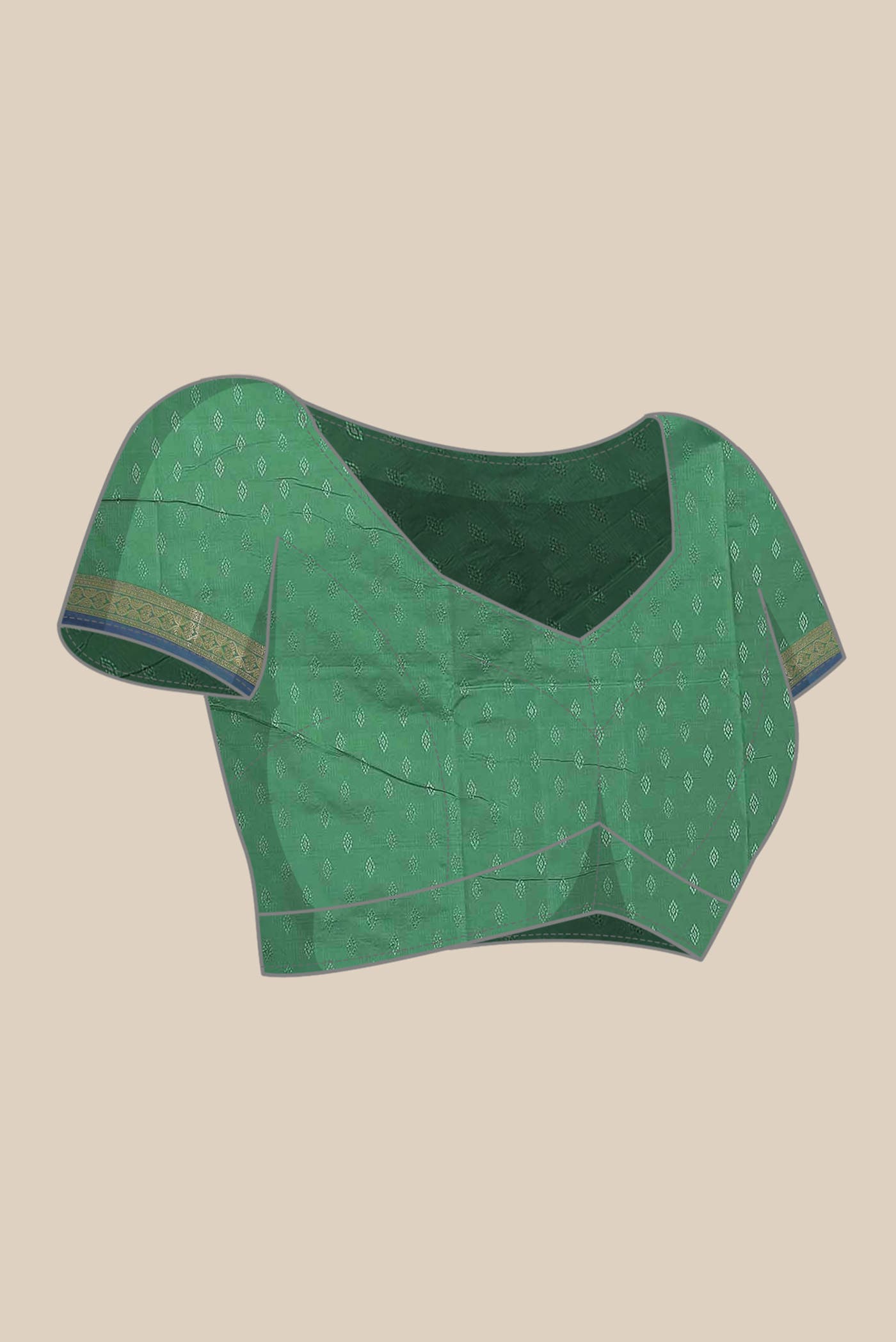 Green Blended Bangalore Silk Saree