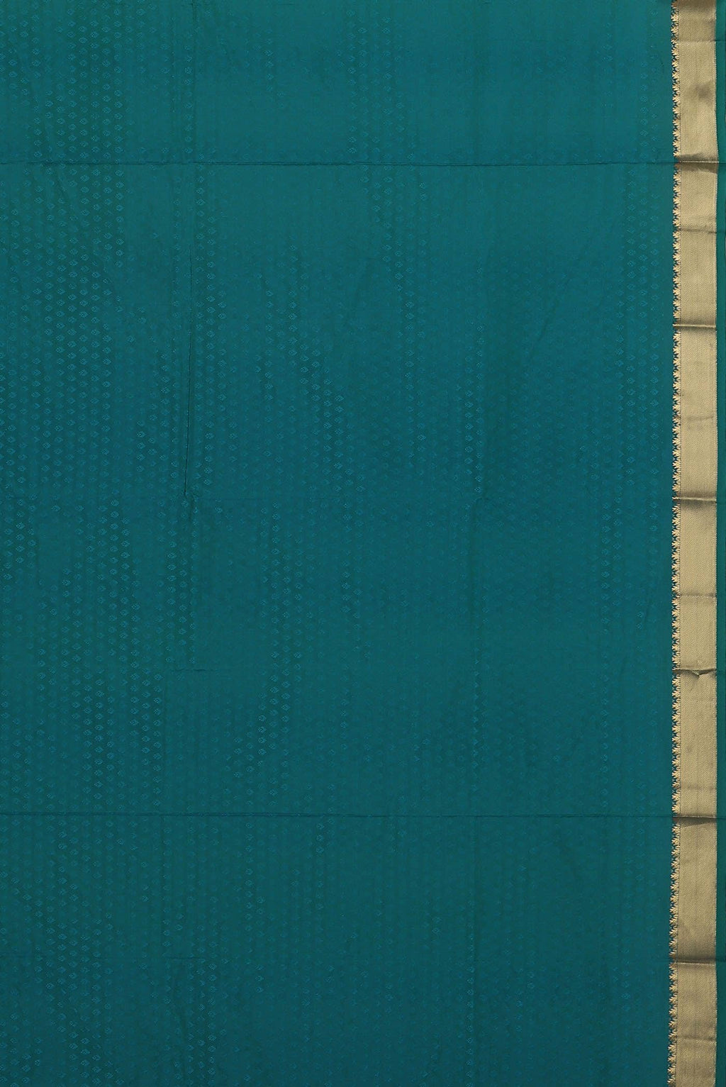 Blue Blended Bangalore Silk Saree