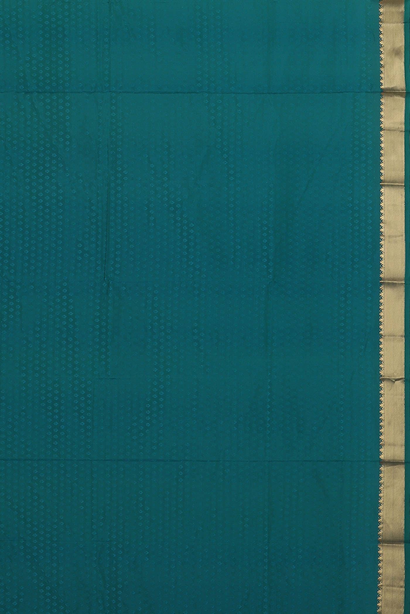 Blue Blended Bangalore Silk Saree