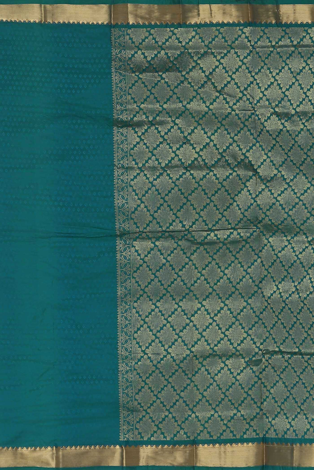 Blue Blended Bangalore Silk Saree